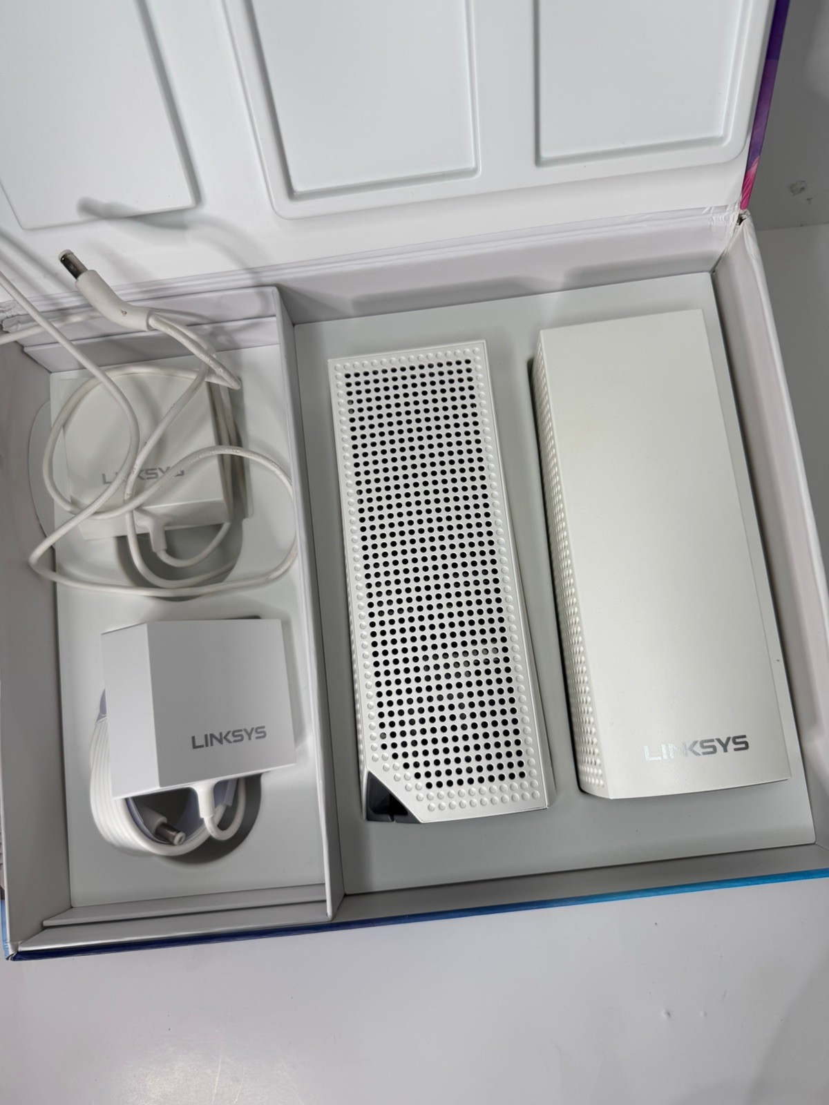Linksys Velop WHW0302 Tri-Band Mesh WiFi System  AC4400  2-Pack Open Box GREAT ✅