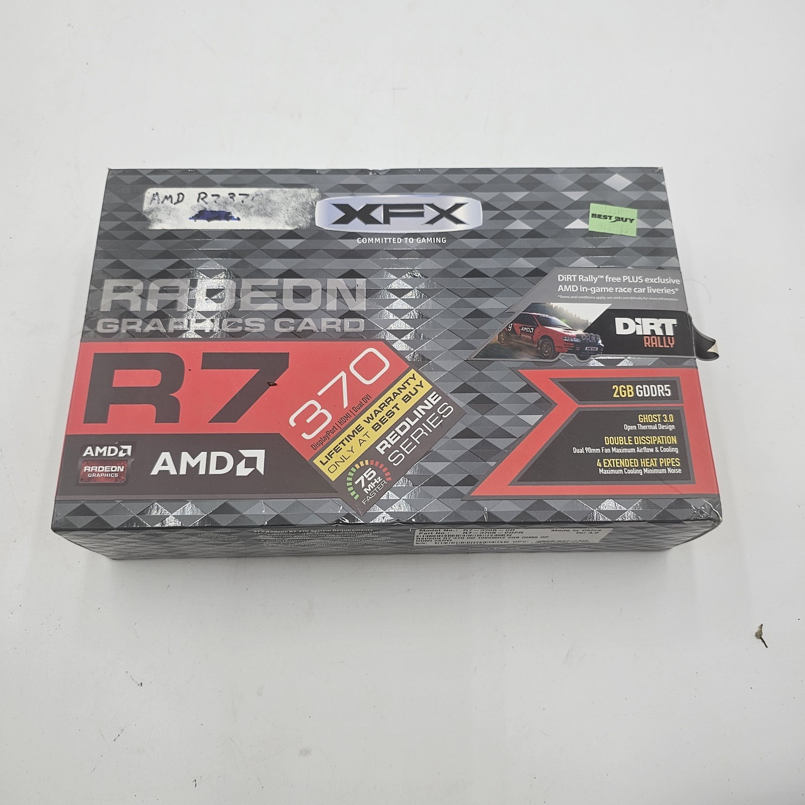 XFX AMD Radeon R7 370 2GB GDDR5 PCIe Video Graphics Card Redline Series Box