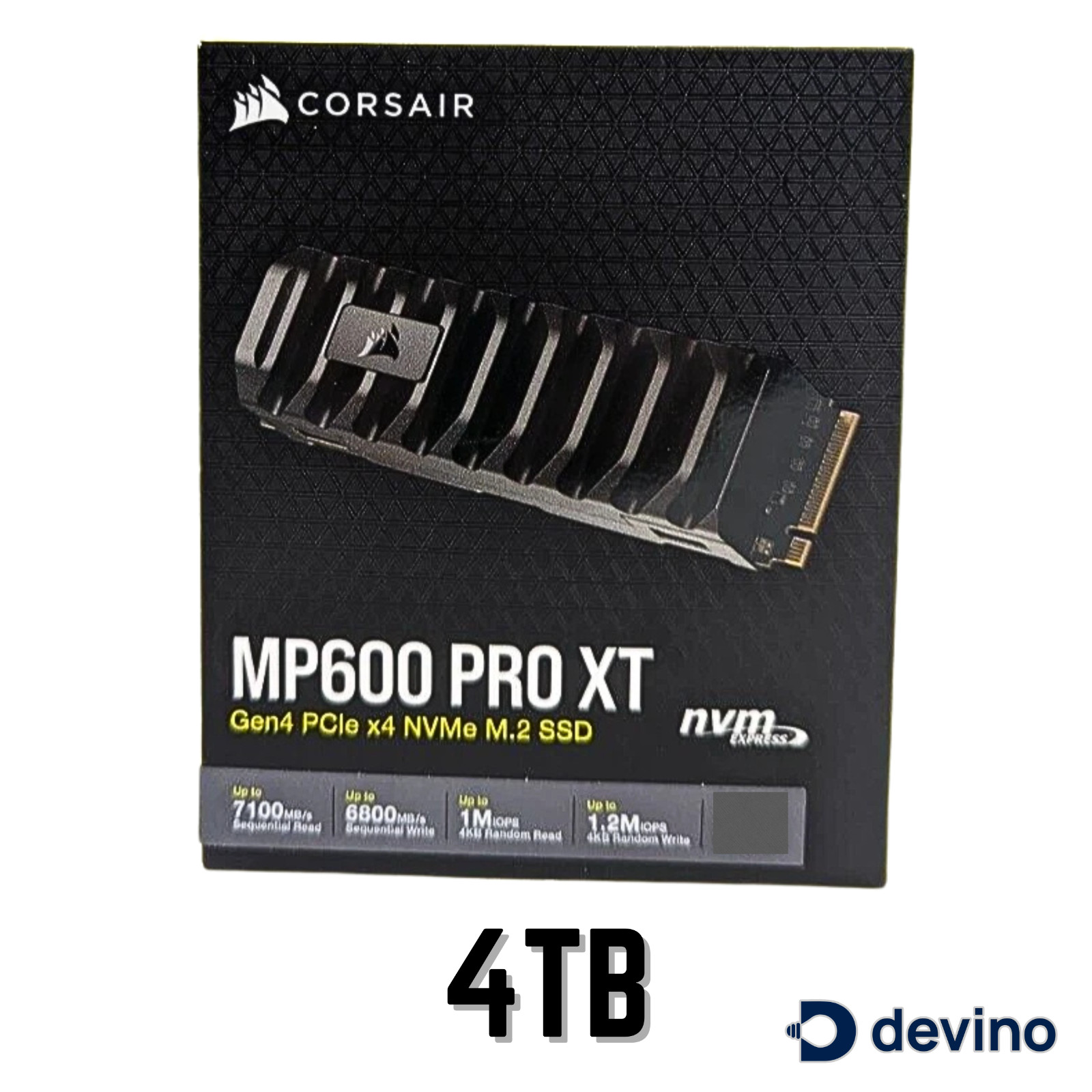 CORSAIR MP600 PRO XT 1TB 2TB 4TB 8TB Heatsink PCIe NVMe M.2 2280 SSD PC Desktop