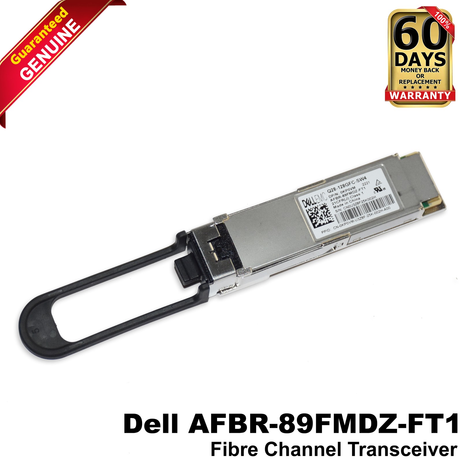 Lot 4 Dell AFBR-89FMDZ-FT1 100Gb QSFP28 128GFC MMF MPO-12 850nm SW Transceiver