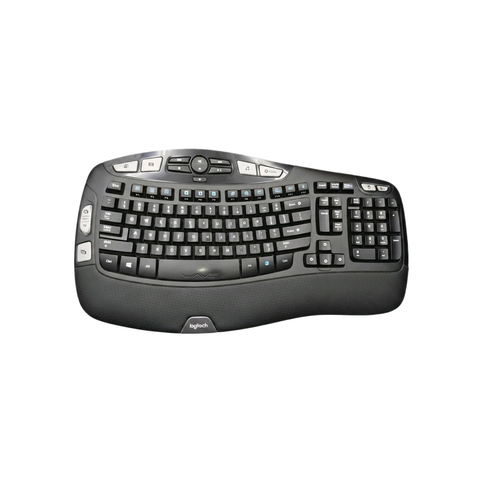 logitech k350 wireless wave ergonomic keyboard With Dongle
