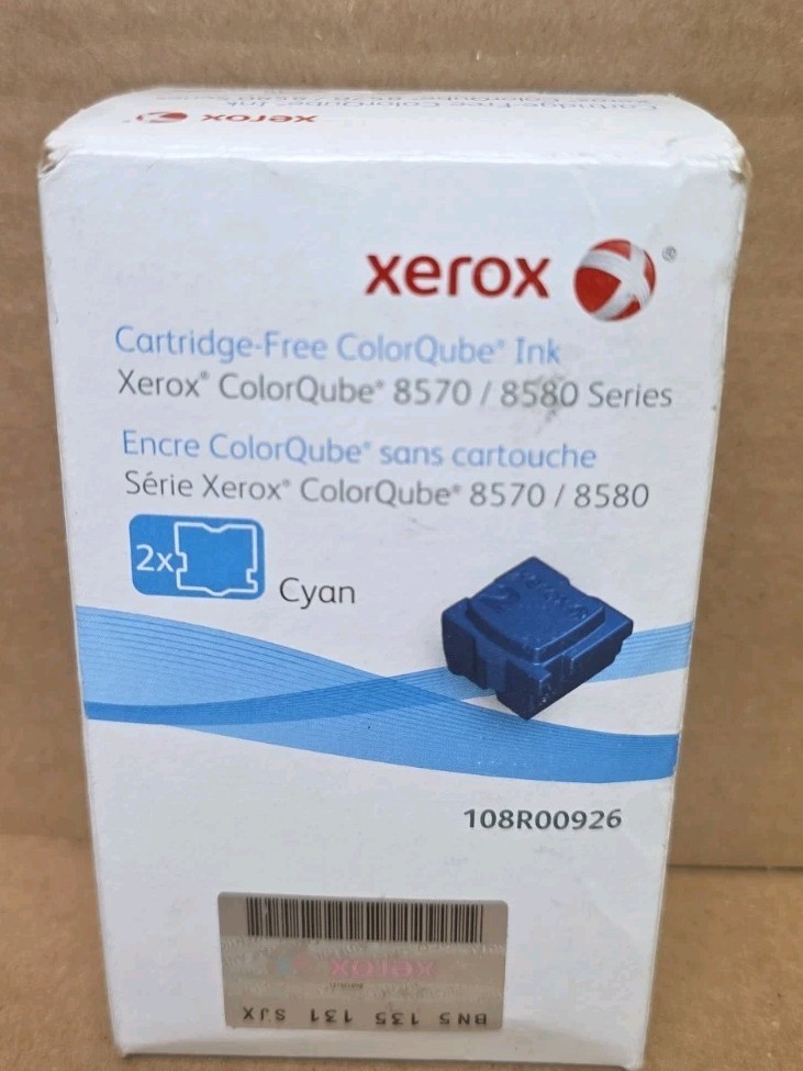 Genuine Xerox ColorQube 8570/8580 Series Cyan Solid Ink 108R00926