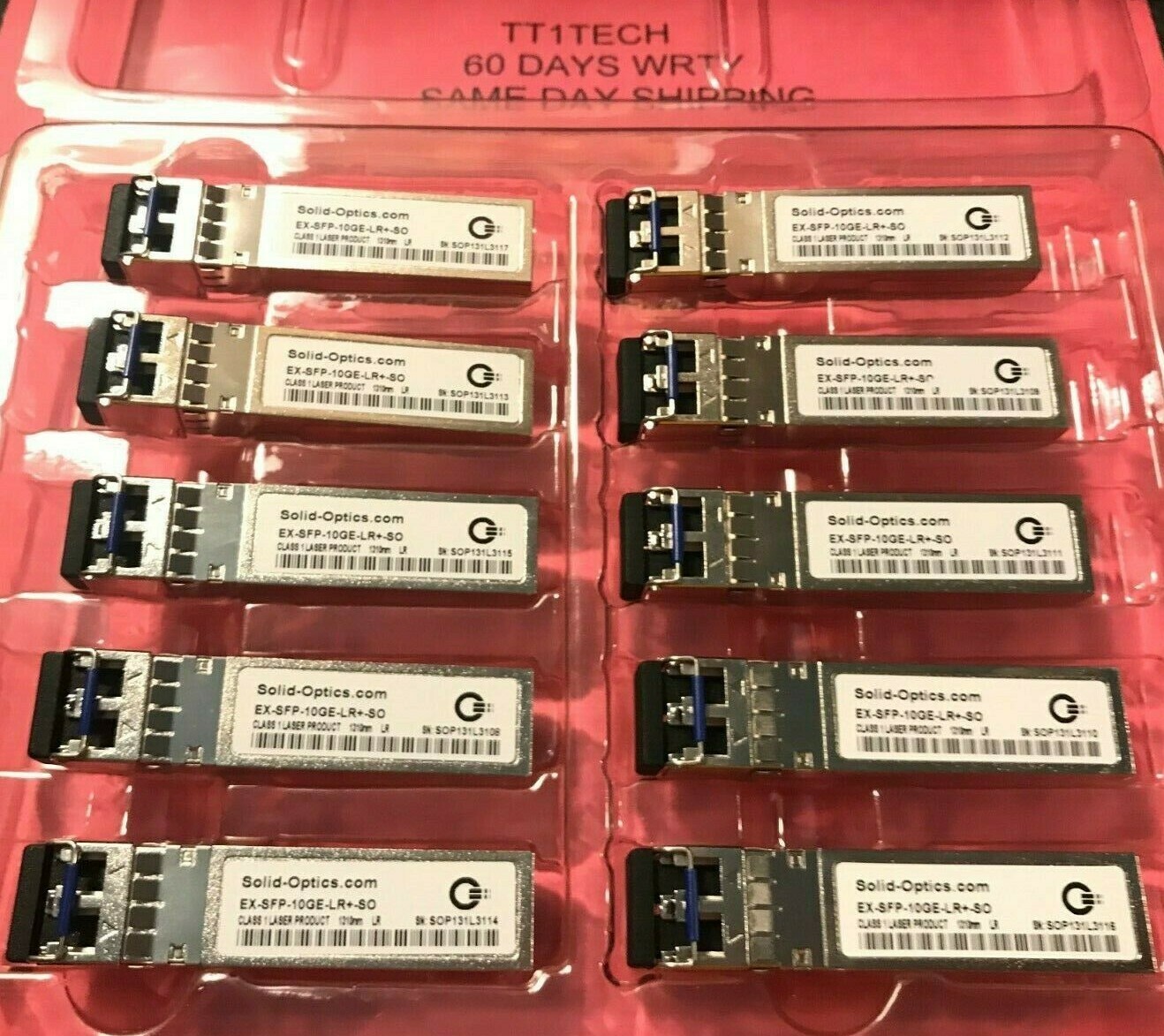 for Juniper Networks 10Gb EX-SFP-10GE-LR 10GBASE-LR SFP+ LC 740-021309 10km SMF 