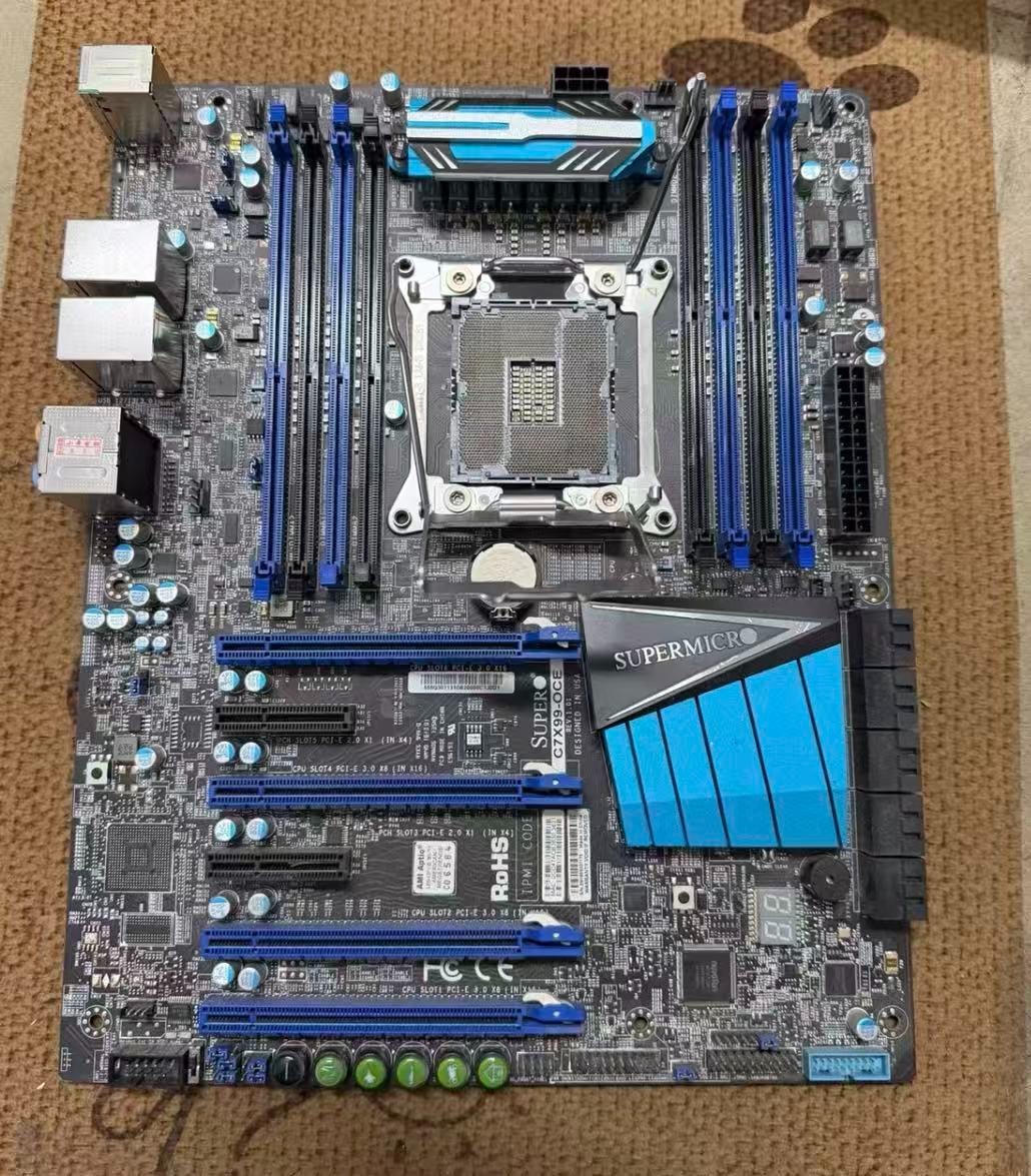 For Supermicro SUPER C7X99-OCE/ C7X99-OCE-F Intel X99 DR4 ATX 2011-3 Motherboard