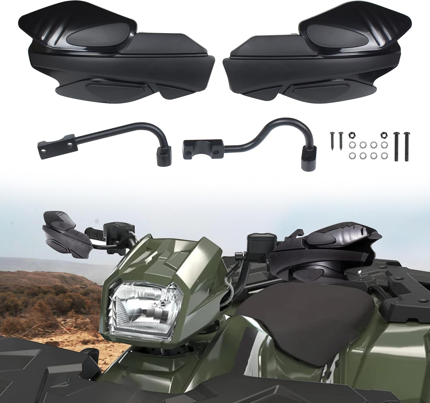 Handguards Compatible with 2007-2025 Polaris Sportsman Scrambler