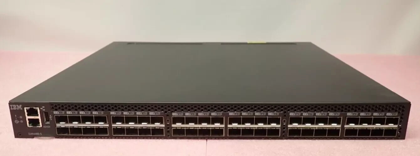 IBM SAN48B-5 2498-F48 6510 48x 16Gb FC Port Switch 36-Port Active + Fabric Watch