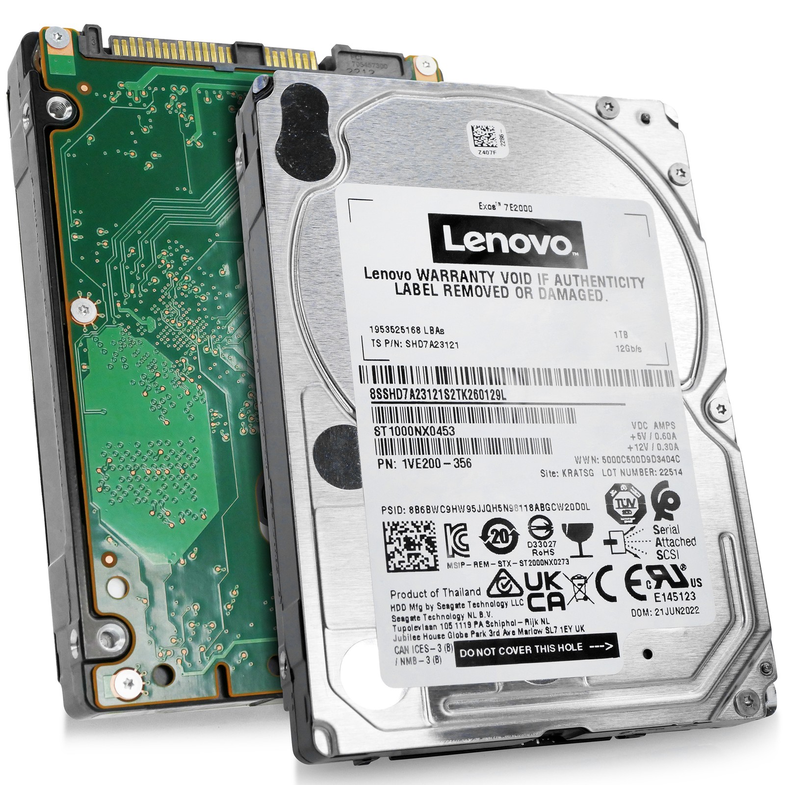 Seagate Exos 7E200 1TB ST1000NX0453 7.2K RPM SAS 12Gb/s 2.5" Enterprise HDD