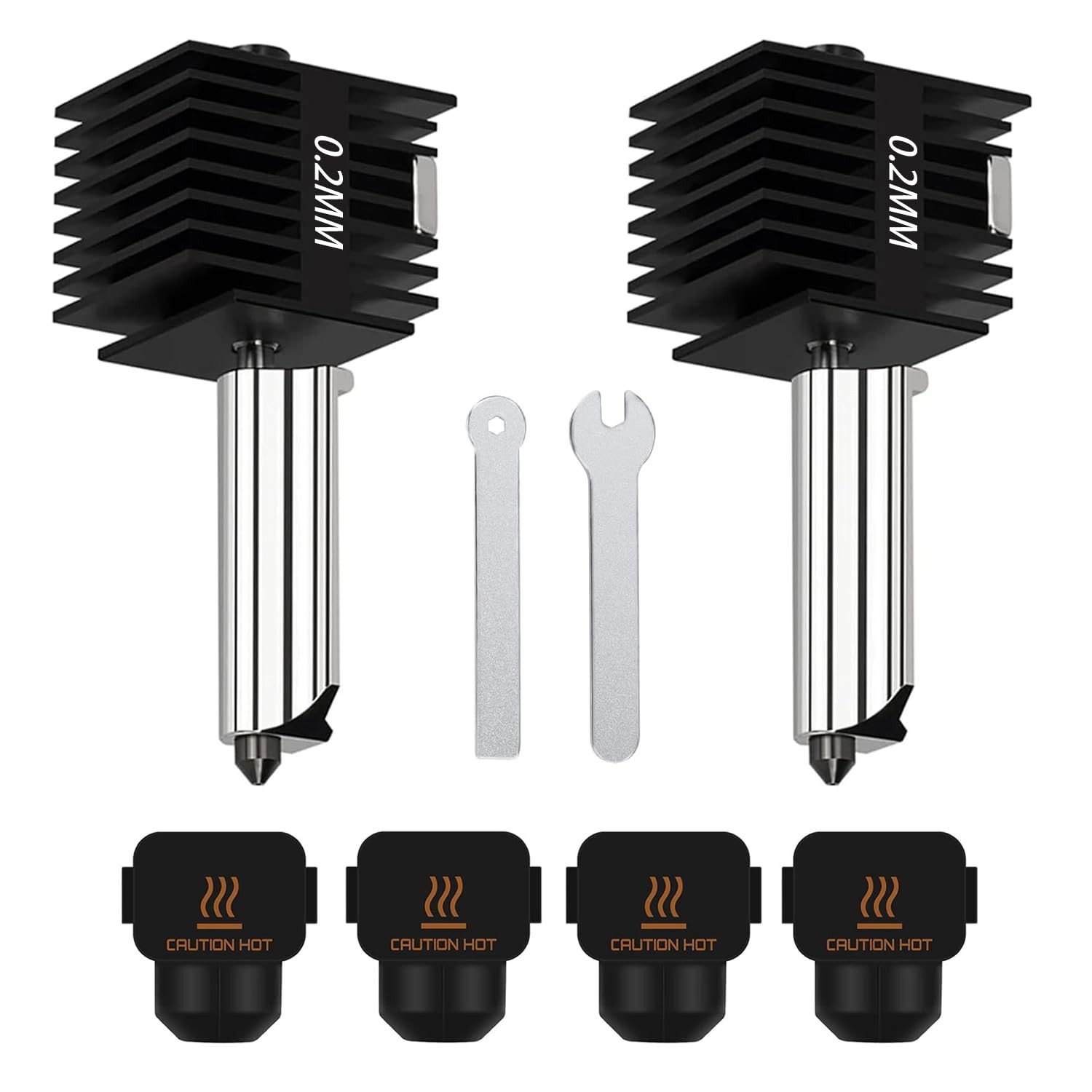 2PCS 0.4mm+0.6mm Hotend Kit for Bambu Lab A1/A1 Mini, 3D Printer 