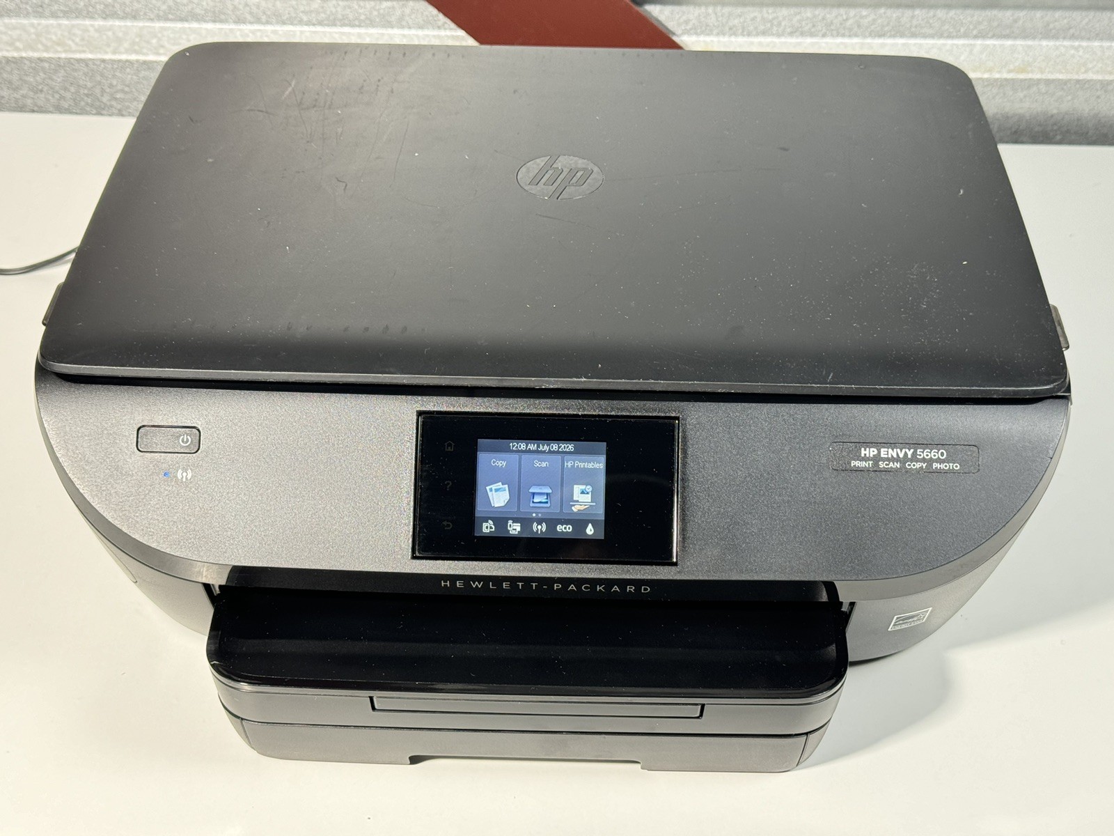 HP Envy 5660 All-in-One Color Inkjet Wireless Printer and Scanner TESTED WORKING