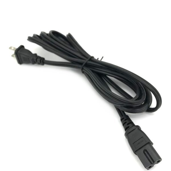 10Ft Polarized AC Power Cord 2 Prong Figure 8 For Sony Samsung Tv Printer Laptop
