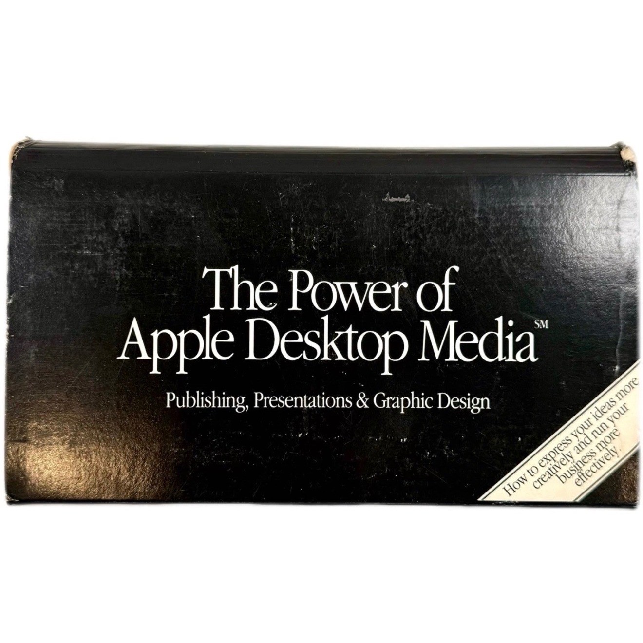 Vintage 1990 Apple Desktop Media VHS Promo Kit Macintosh Graphic Design Rare