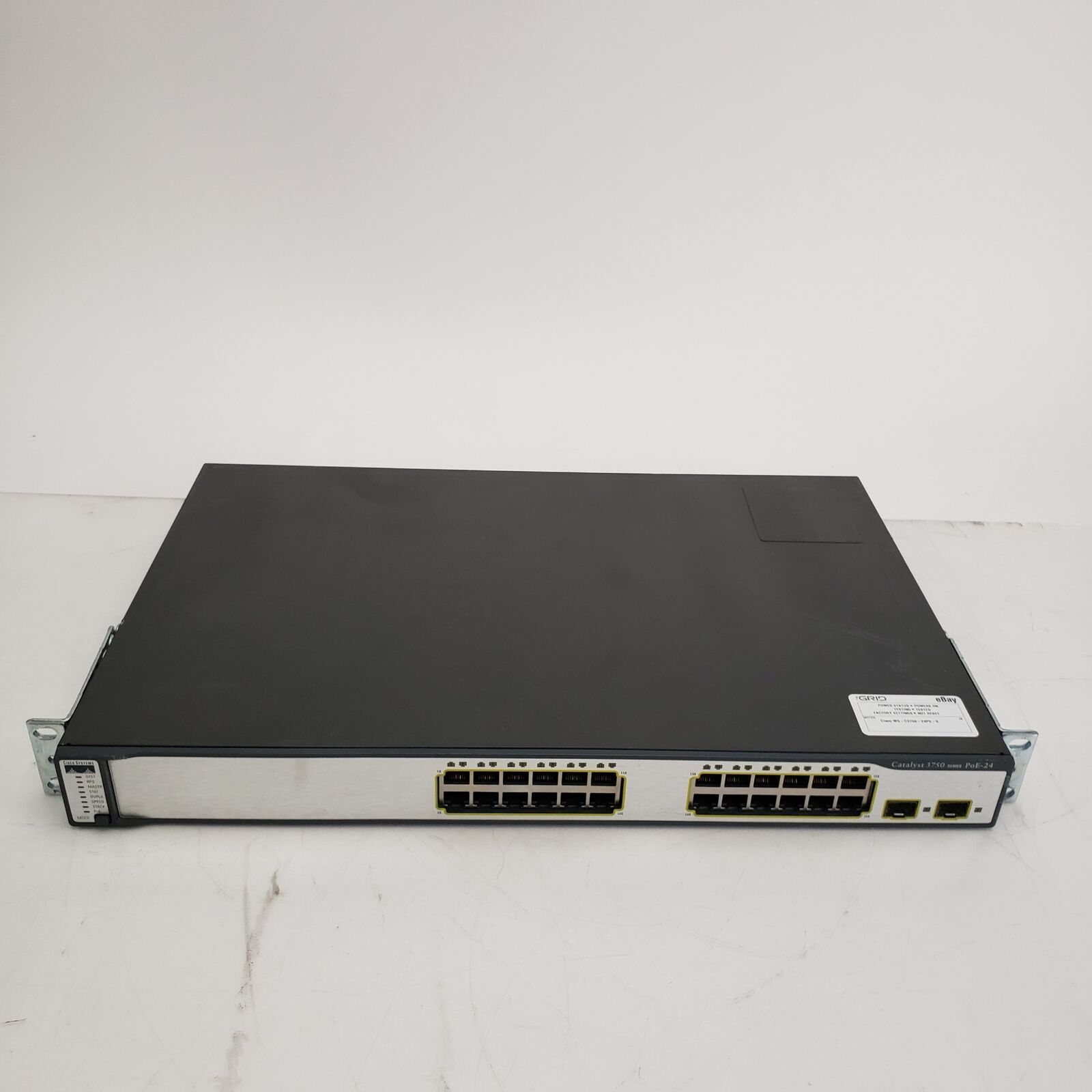 Cisco WS-C3750-24PS-S 24-Port Ethernet Switch - Tested (#HGV)