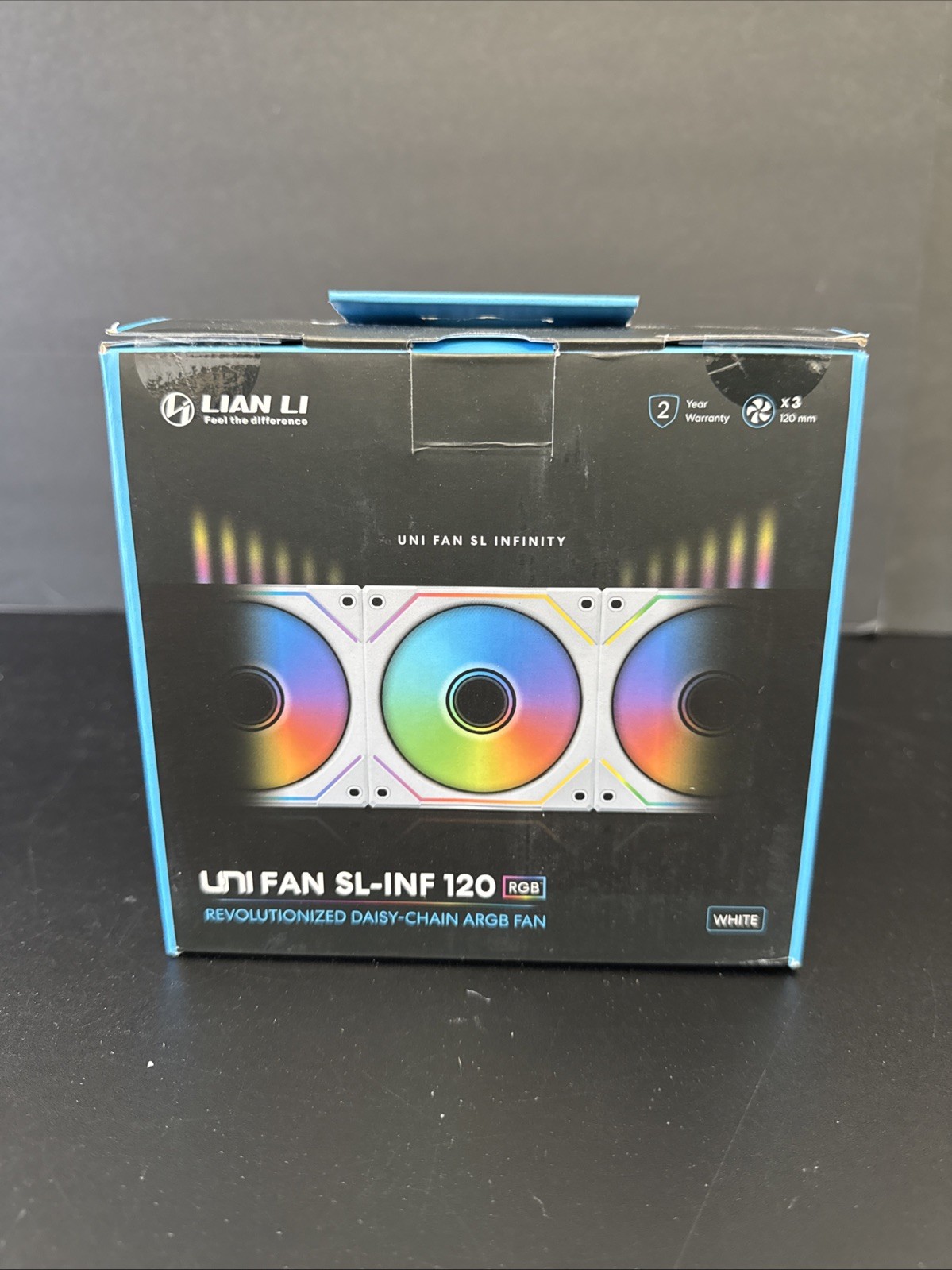 Lian Li Uni Fan Sl-Infinity 120 RGB Triple Pack White UF-SLIN120-3W