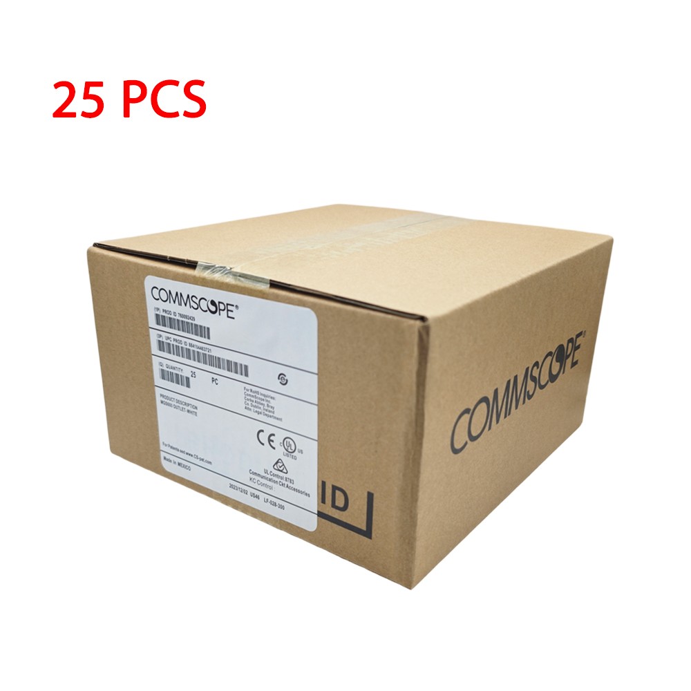 QTY25 For Commscope/Systimax GigaSpeed 10Gig Cat6a Modular Jack White MGS600-262