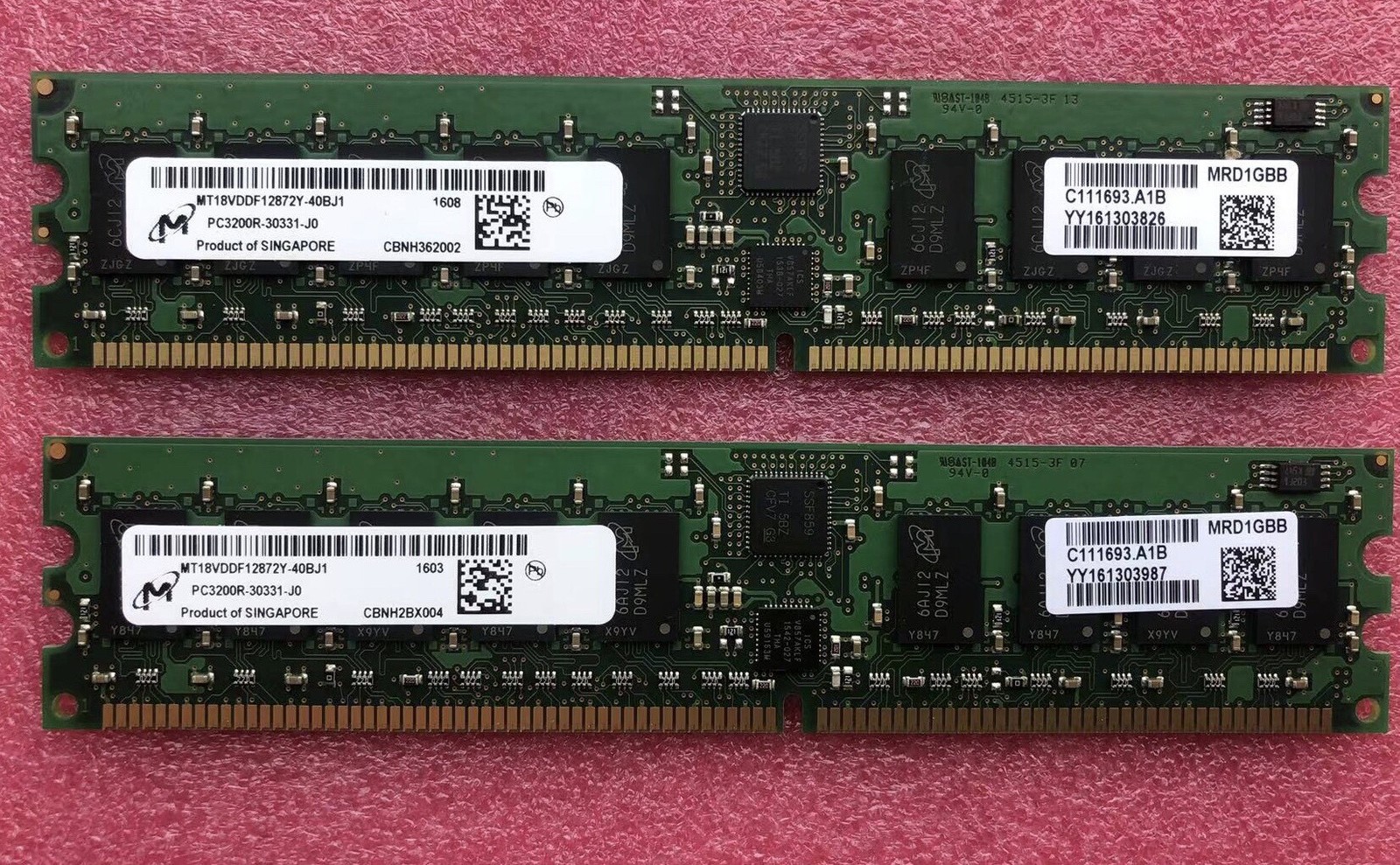 10PCS TRANSCEND 256MB PC133 SDRAM