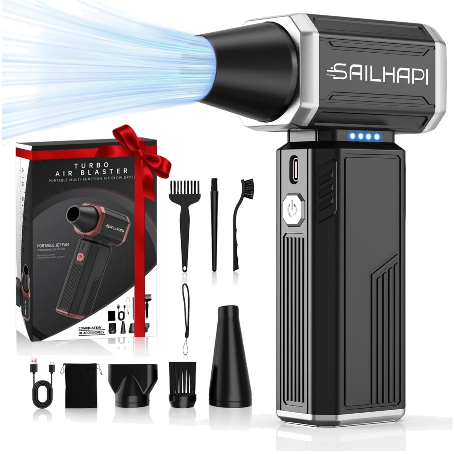 Rechargeable 300,000 RPM Handheld Air Duster - Perfect Gift for Gadget Lovers