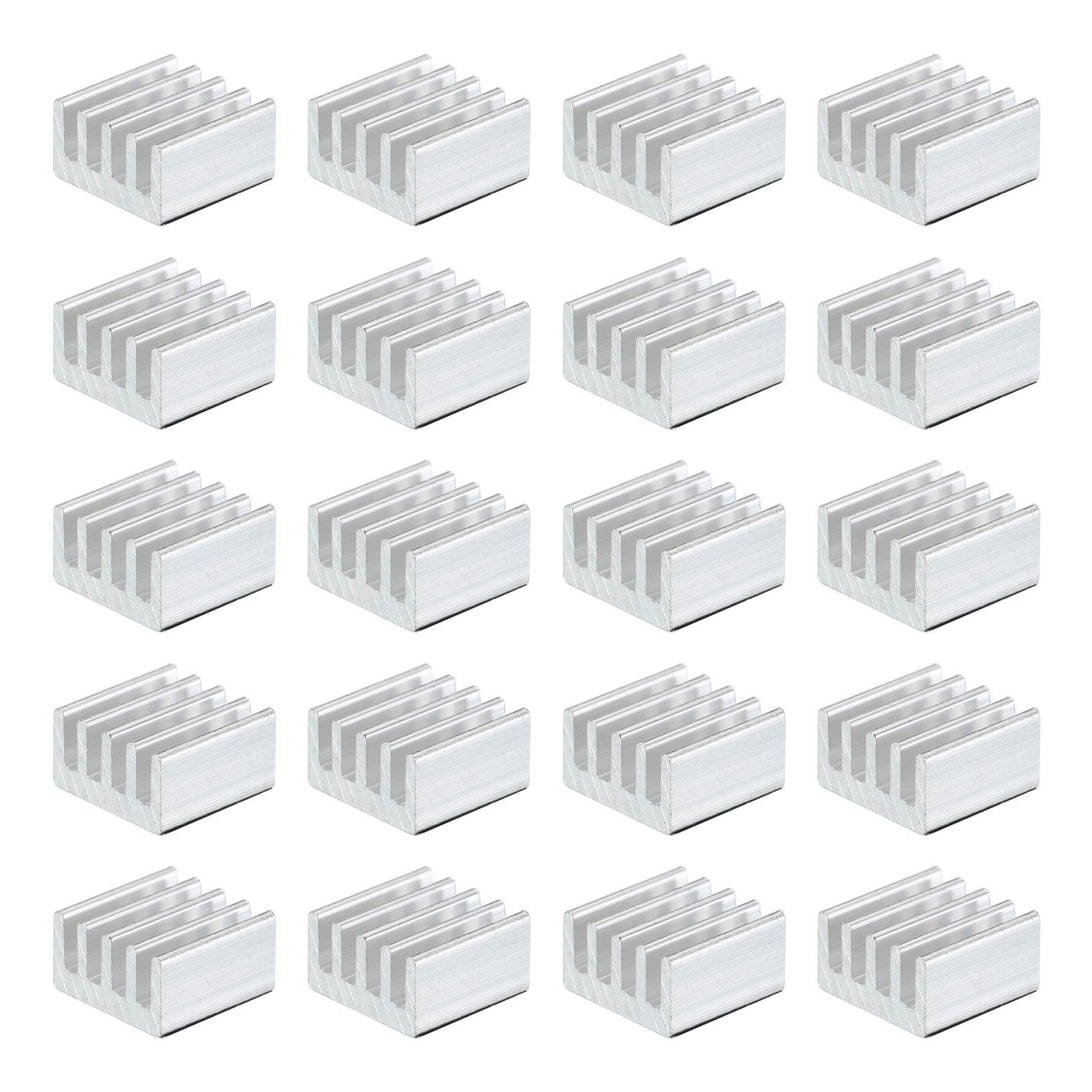 20Pcs 9x9x5mm Heatsink Aluminum Radiator Heat Sink Cooling White