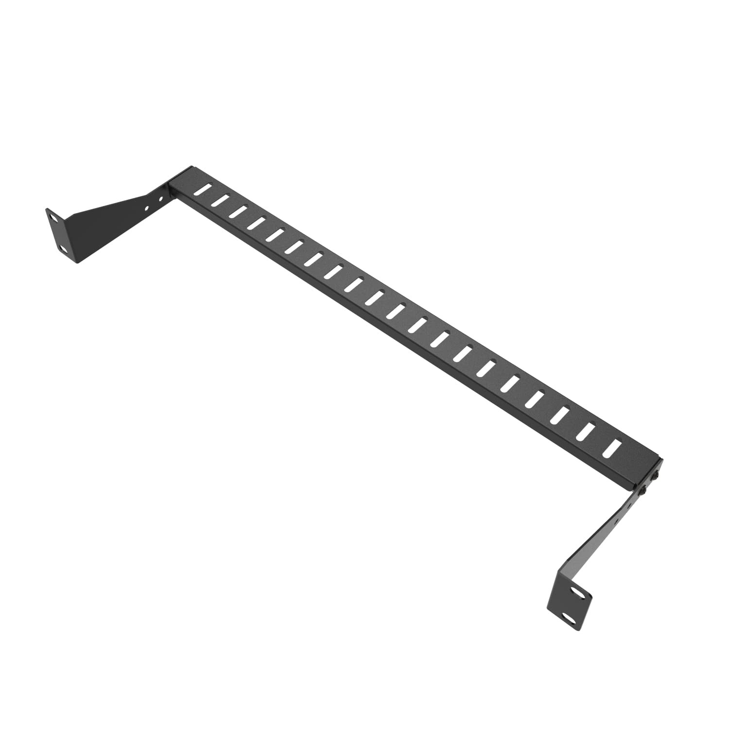 JINGCHENGMEI 1U Horizontal 19-Inch Rack Mount Cable Management 1U1PC, Black 