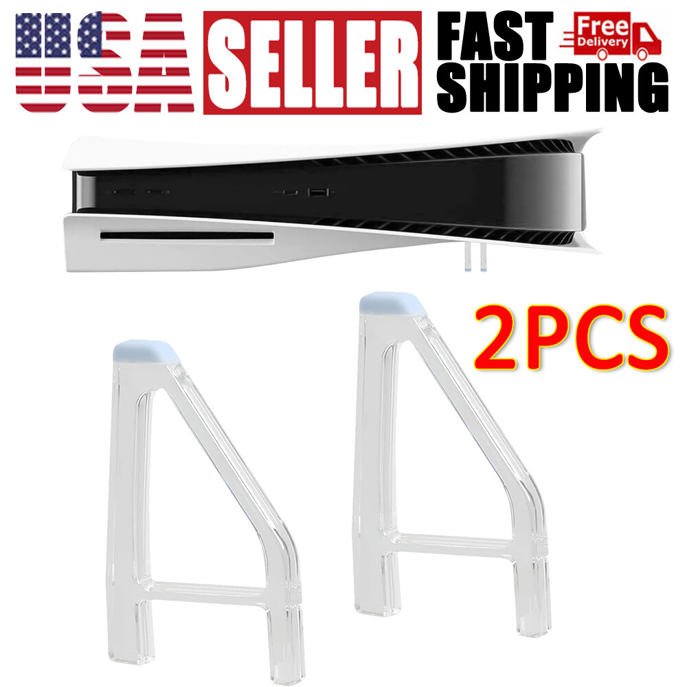2pcs PlayStation 5 Slim Horizontal Feet Placement Bracket Holder for PS5 Console