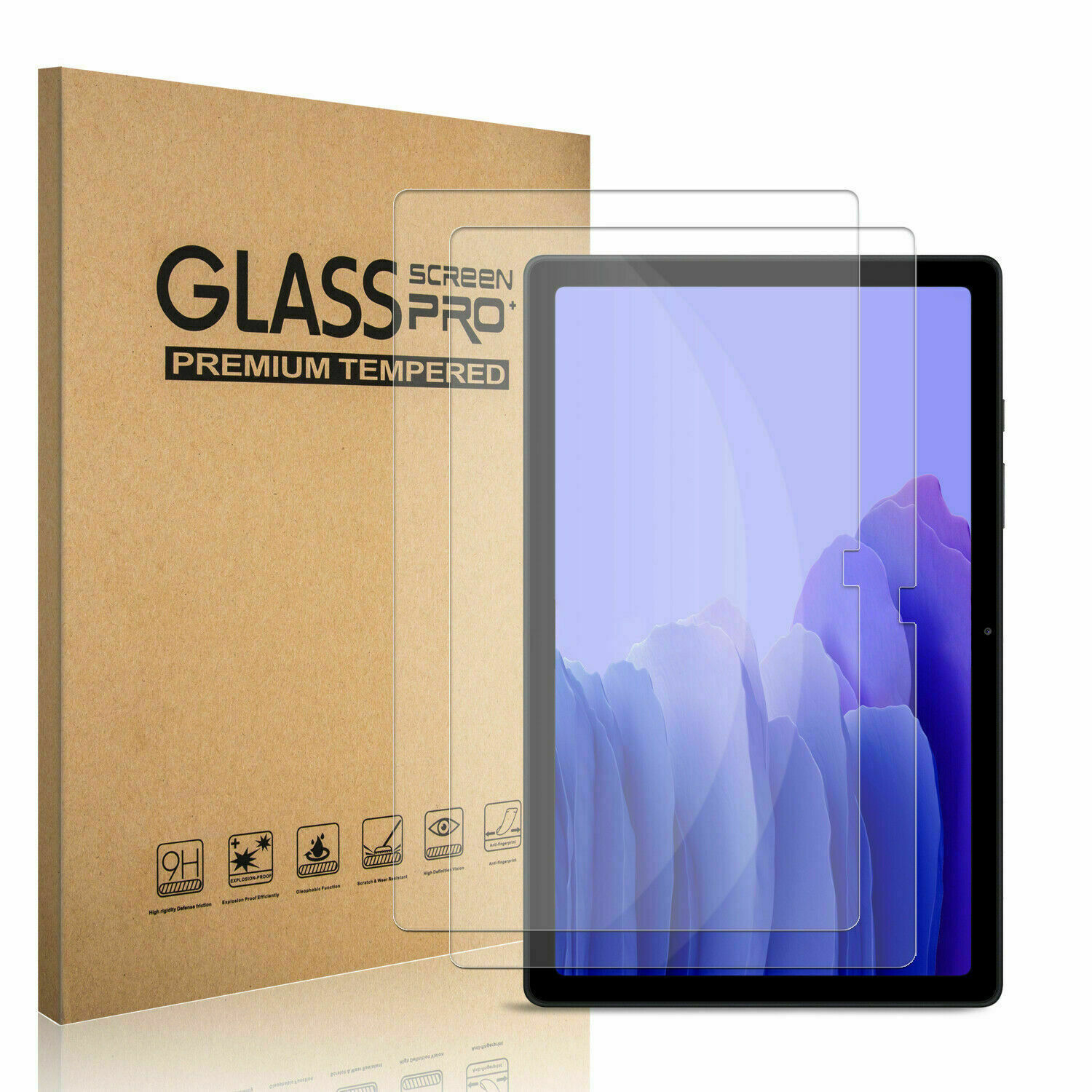 2X For Samsung Galaxy Tab A7 10.4'' 2020 SM-T500 Screen Protector Tempered Glass