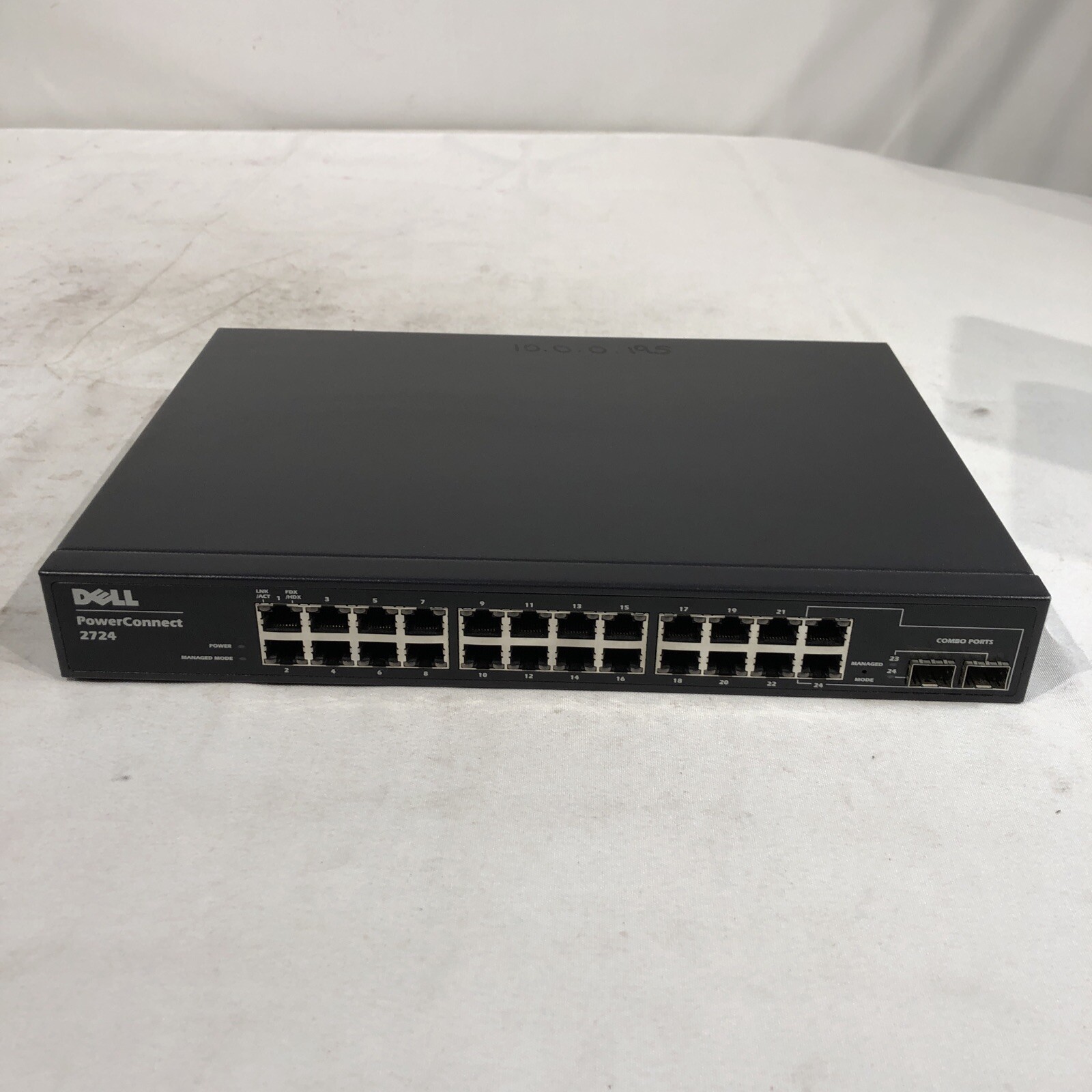 Dell PowerConnect 2724 24-Port Gigabit Managed Network Switch P/N: J0632