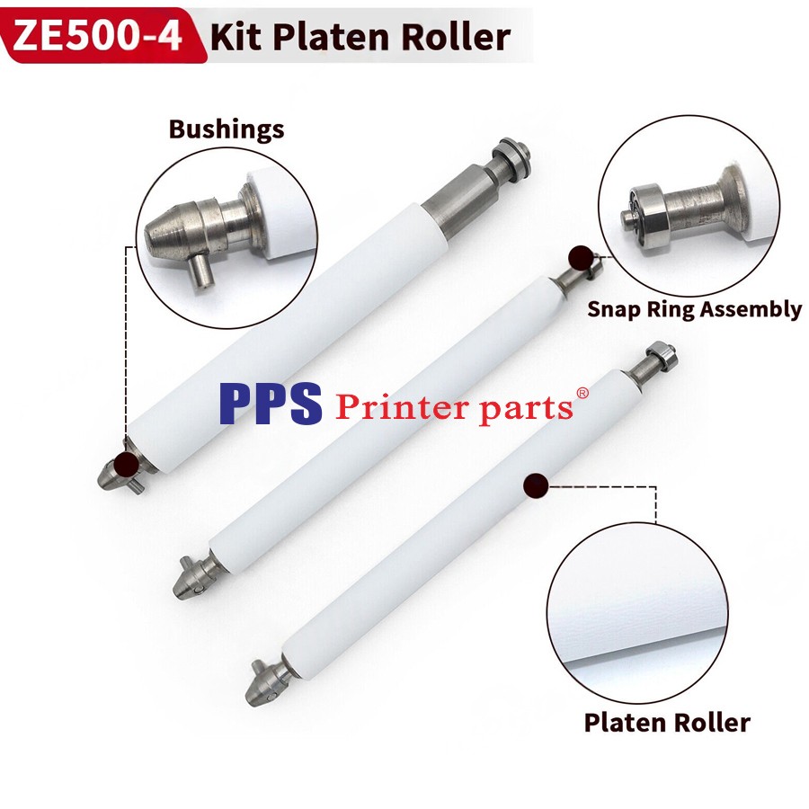 1Set P1046696-059 Kit Platen Roller Fits For Zebra ZE500-4 Thermal Label Printer