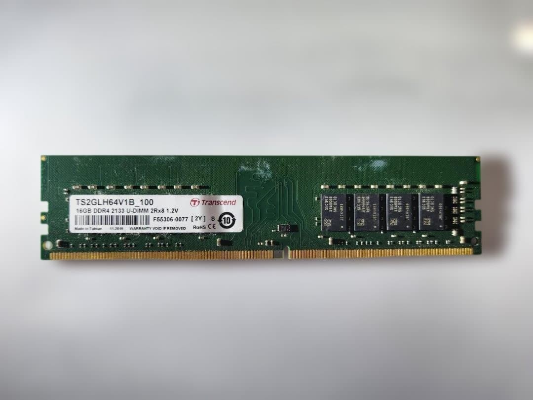 Transcend 16GB DDR4 2133 U-DIMM RAM for Desktop PC Used