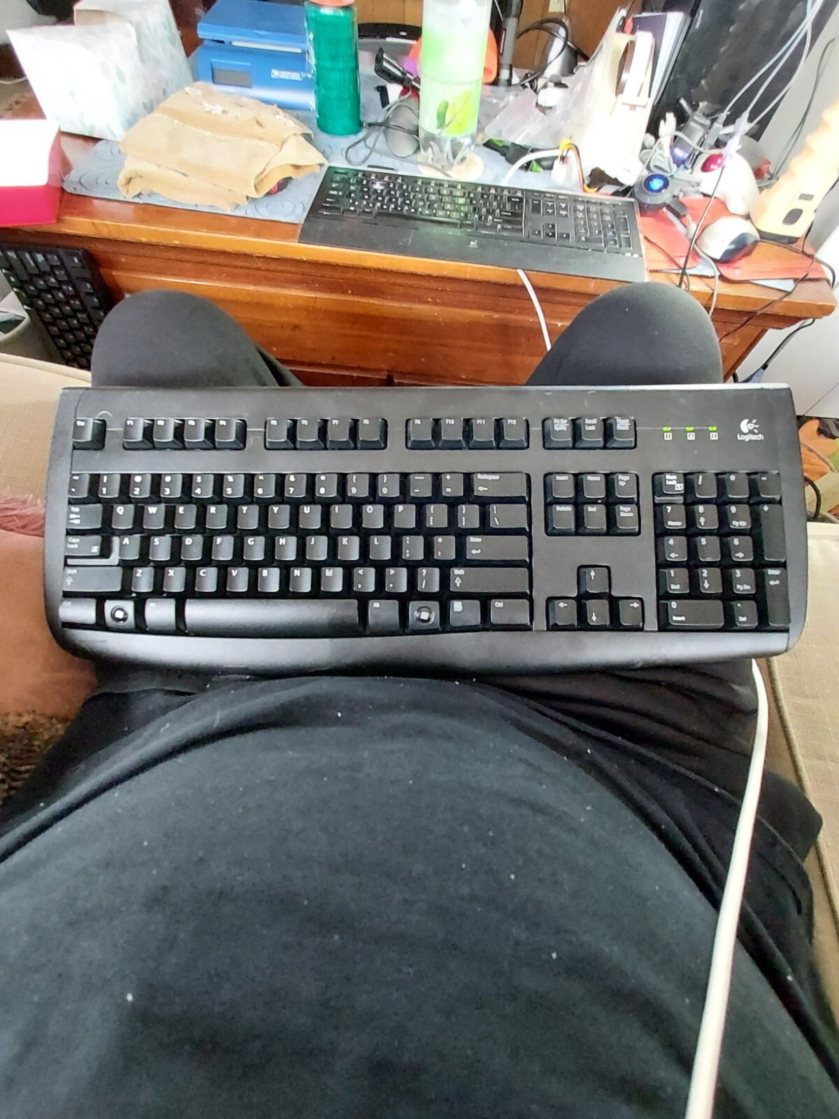 Vintage Gaming Logitech Deluxe 250 PS/2 Wired Keyboard Y-SAF76A P/N 867633-0403