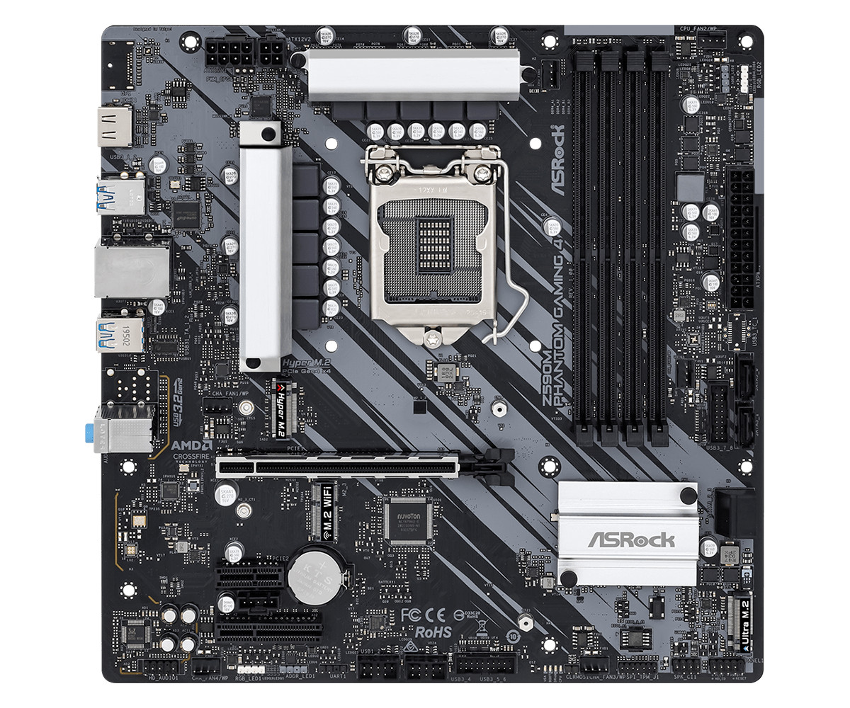 ASRock Z590M Phantom Gaming 4 LGA 1200 Intel Z590  Micro ATX Intel Motherboard
