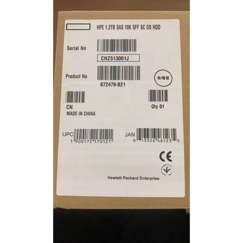 872479-B21 872737-001 HPE 1.2TB 10K 12G 2.5 SAS SC DS HDD INCLUDES HDD