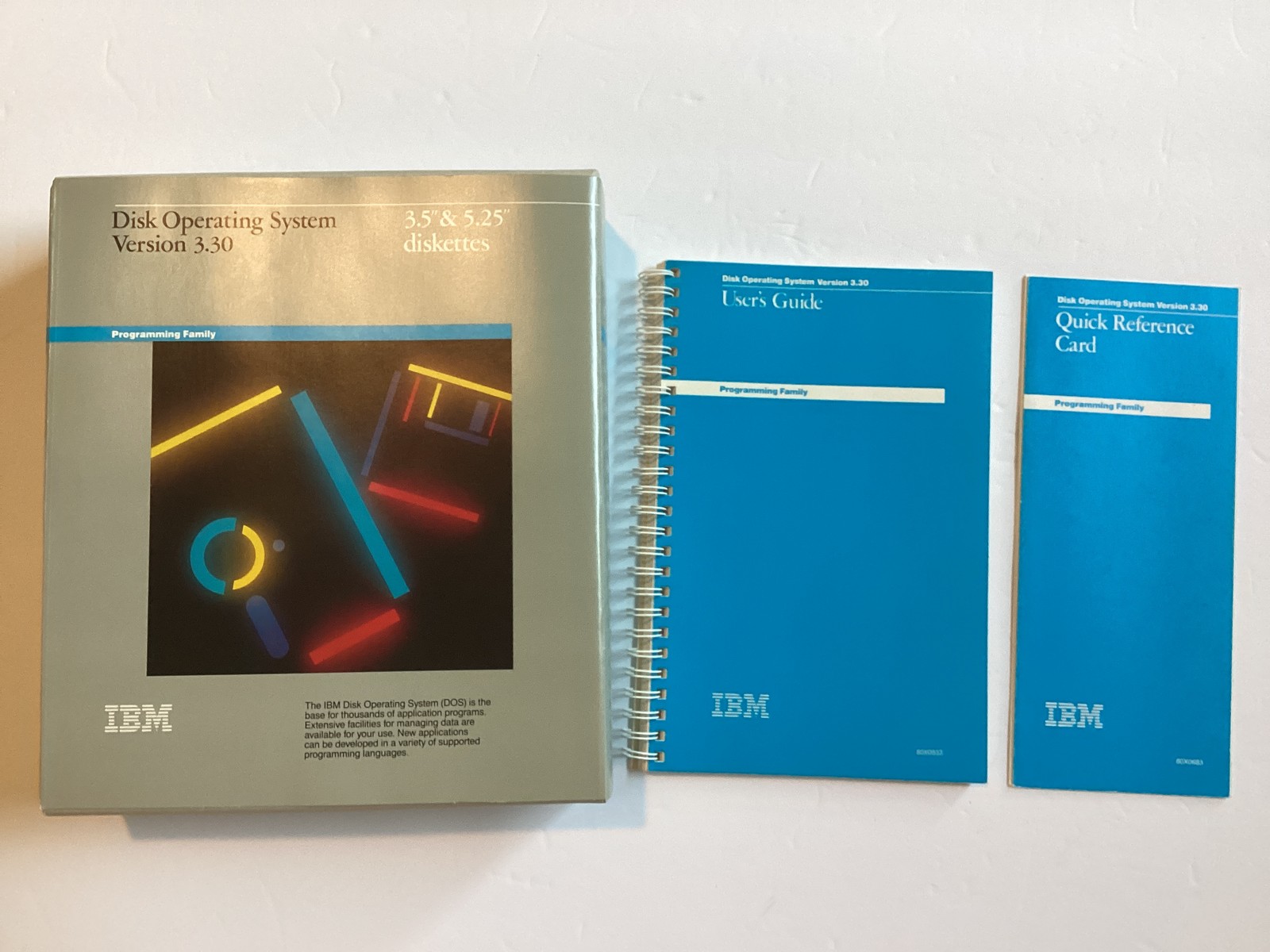IBM DOS 3.30 Disk Operating System 1987 Complete Boxed 3.5 5.25 Floppy Disks