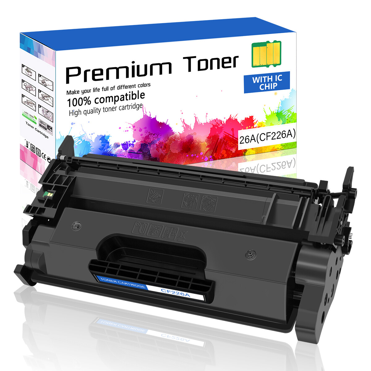 1PK 26A CF226A Laser Black Toner Cartridge for HP LaserJet Pro MFP M402n M426fdw