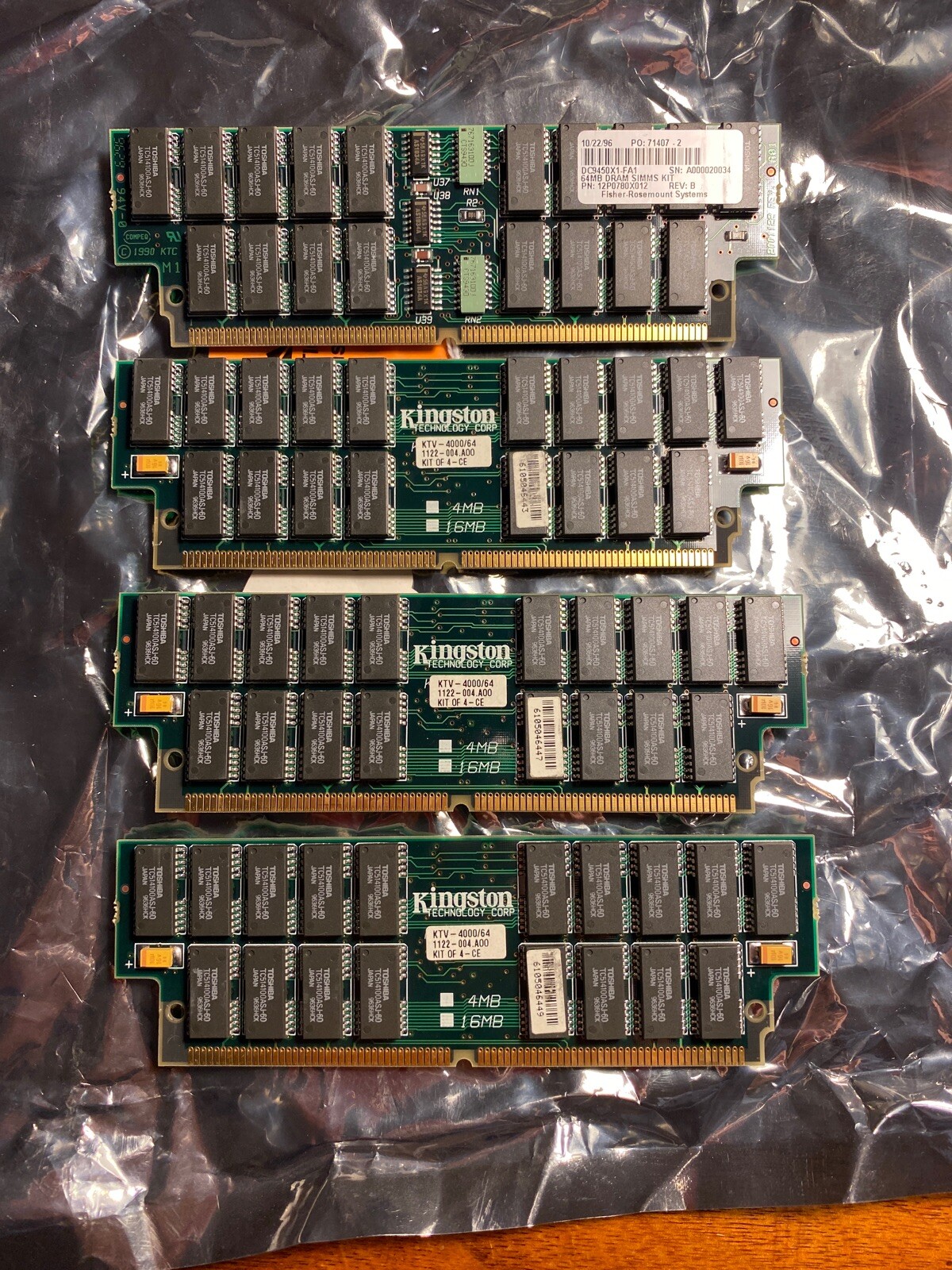 64MB 4x16MB DRAM SIMM KIT Rosemount Systems 12P0780X012
