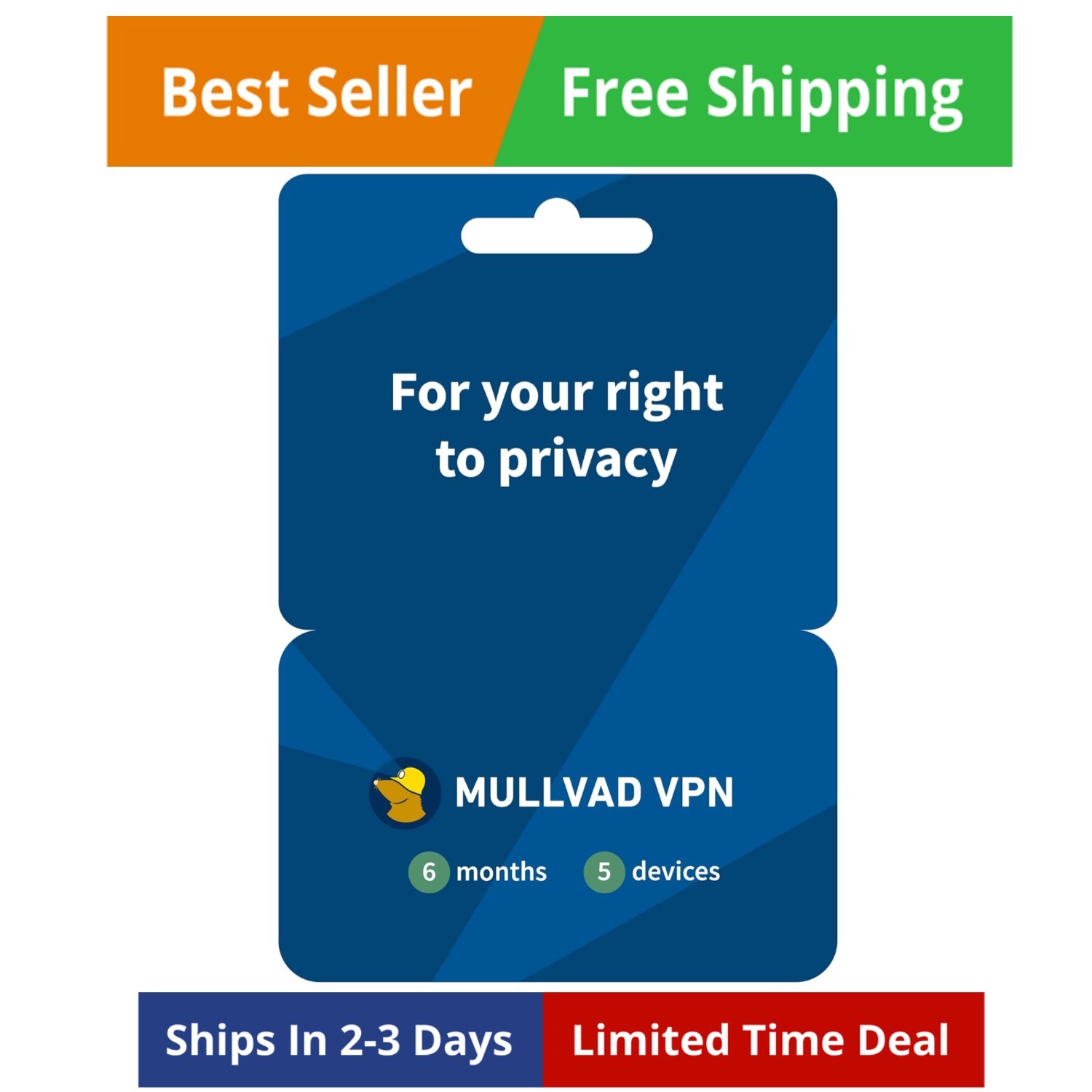 6  for 5 Devices | No-Log Security VPN Service | Protect Your Privacy