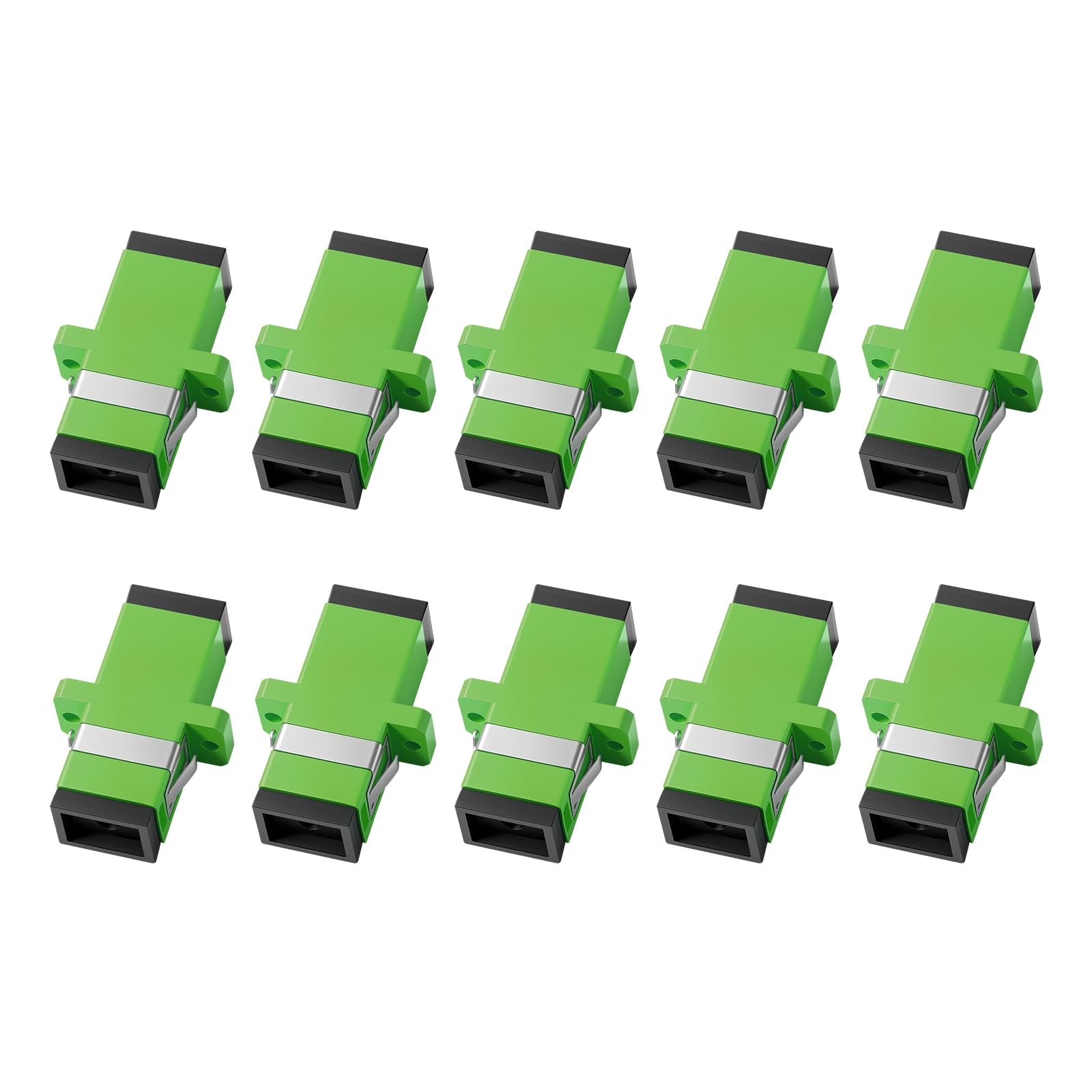 FiberPrime-SCA to SCA Fiber Optic Adapter, Single Mode Convertor, 10Pack | Si...
