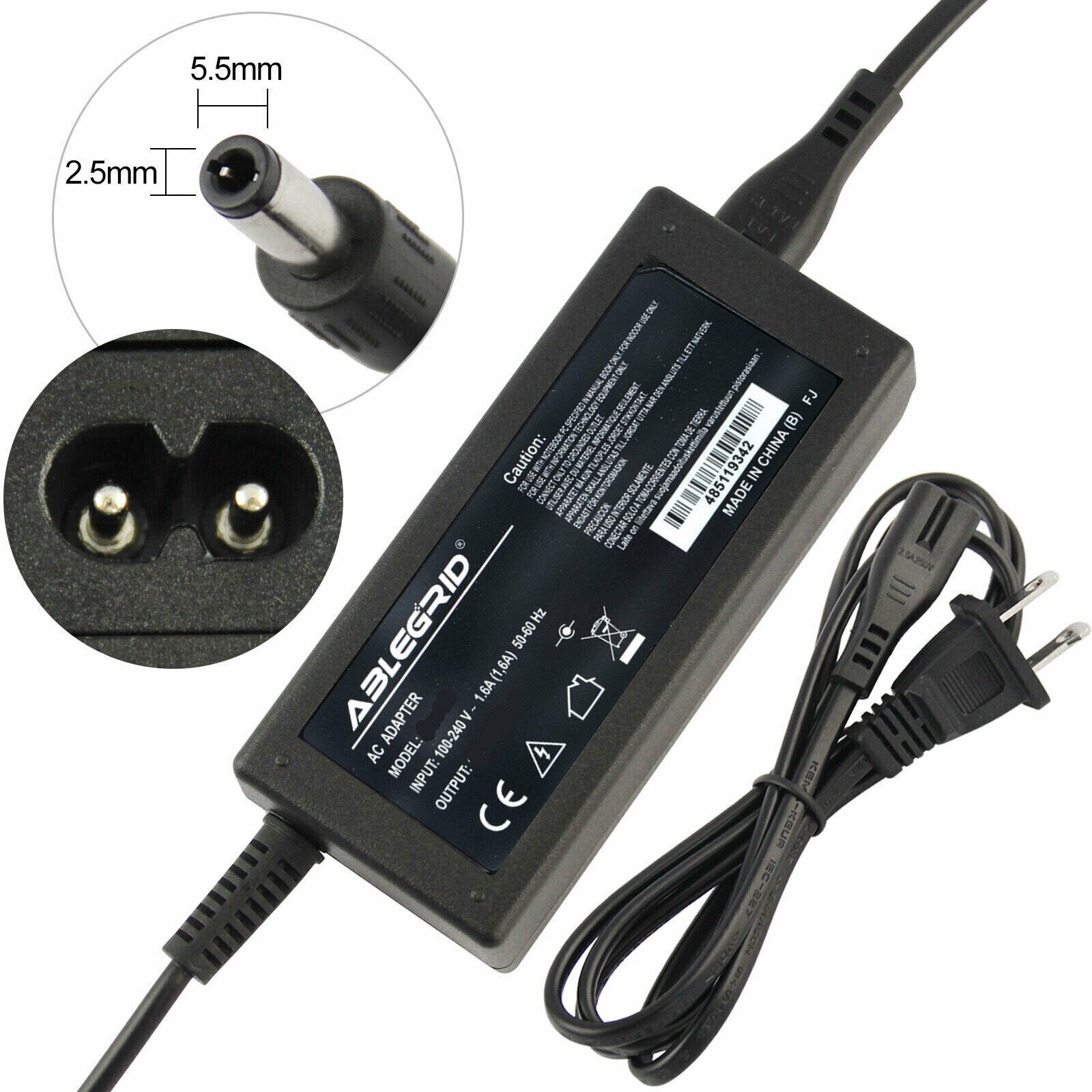 AC Adapter for Gateway GWTN141-3 GWTN141-3BK GWTN141-3BL GWTN141-3GR GWTN141-3PR