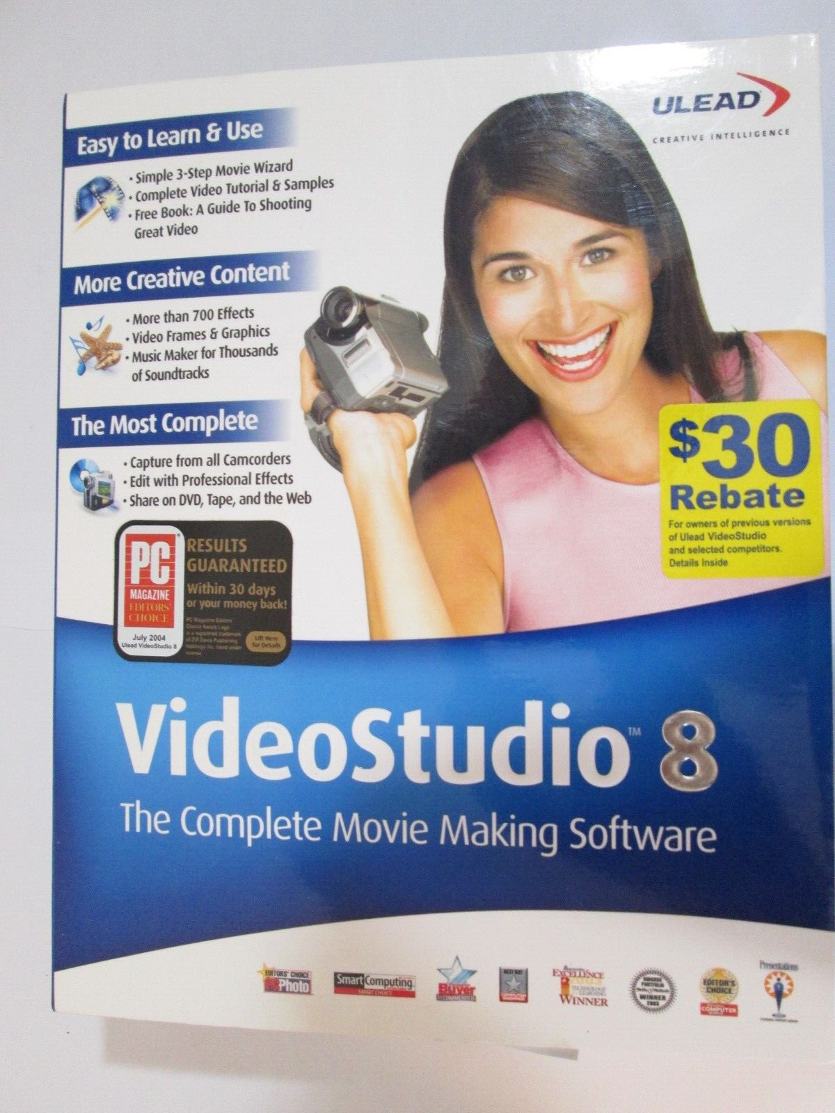 ULEAD VideoStudio 8 The Complete Movie Making Software - NEW -
