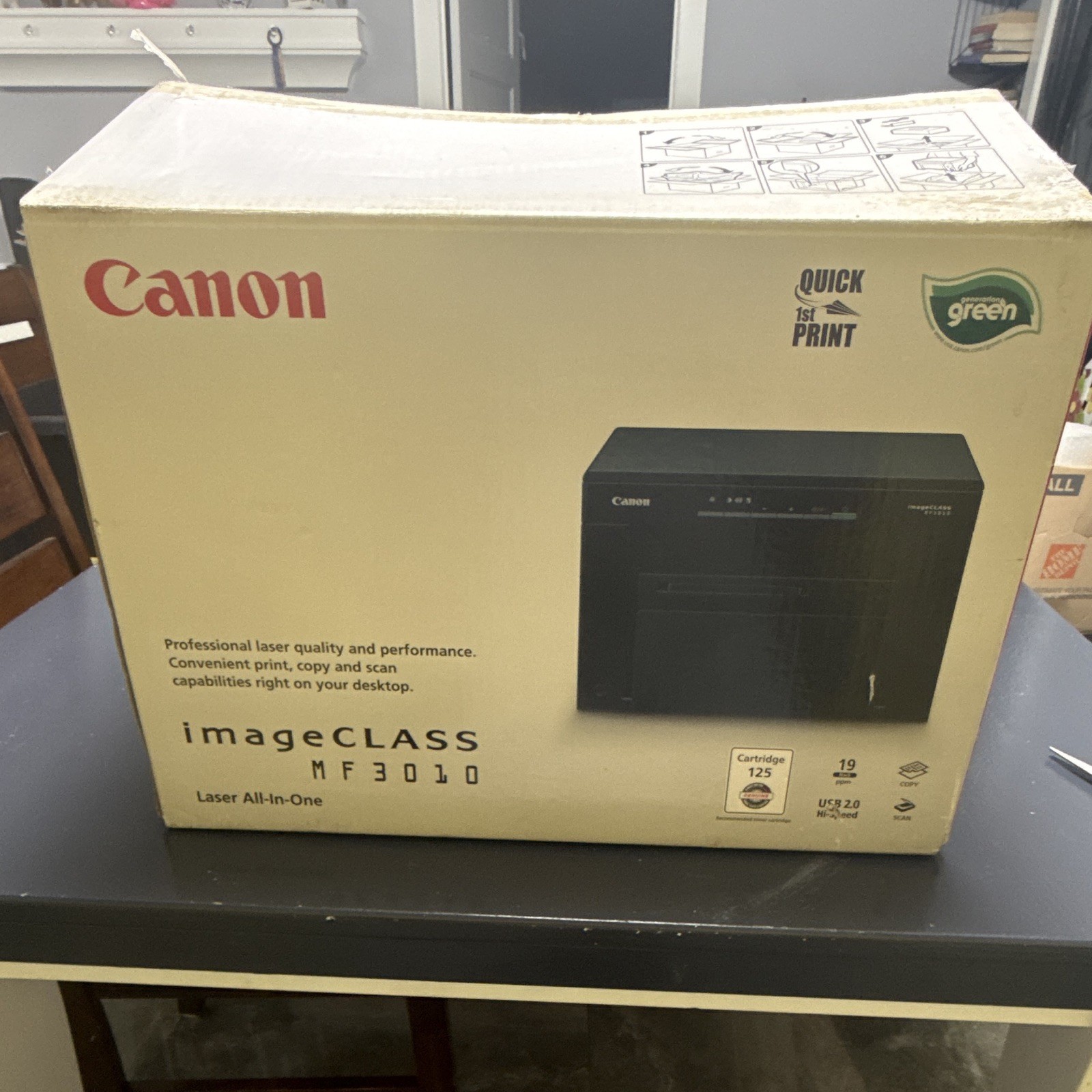 Canon imageCLASS MF3010 Laser All-In-One Printer Open Box Complete MINT.