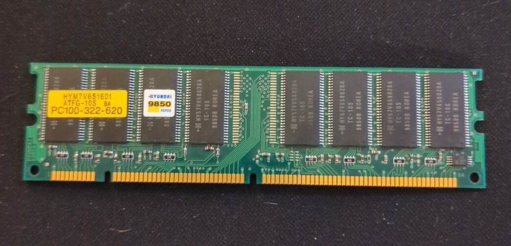 Hyundai RAM Memory HYM7V651601 ATFG-10S BA PC100-322-620