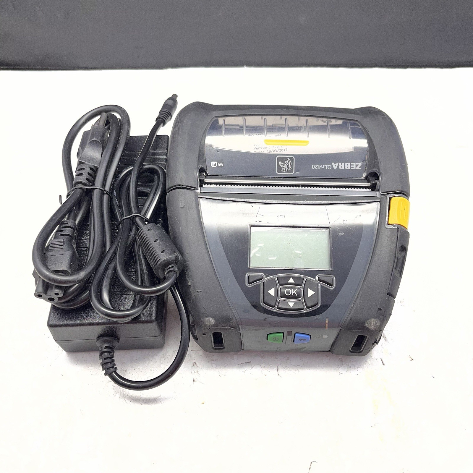 Zebra QLn420 Mobile Label Printer QN4-AUNA0M00-00 WiFi Bluetooth Battery K4
