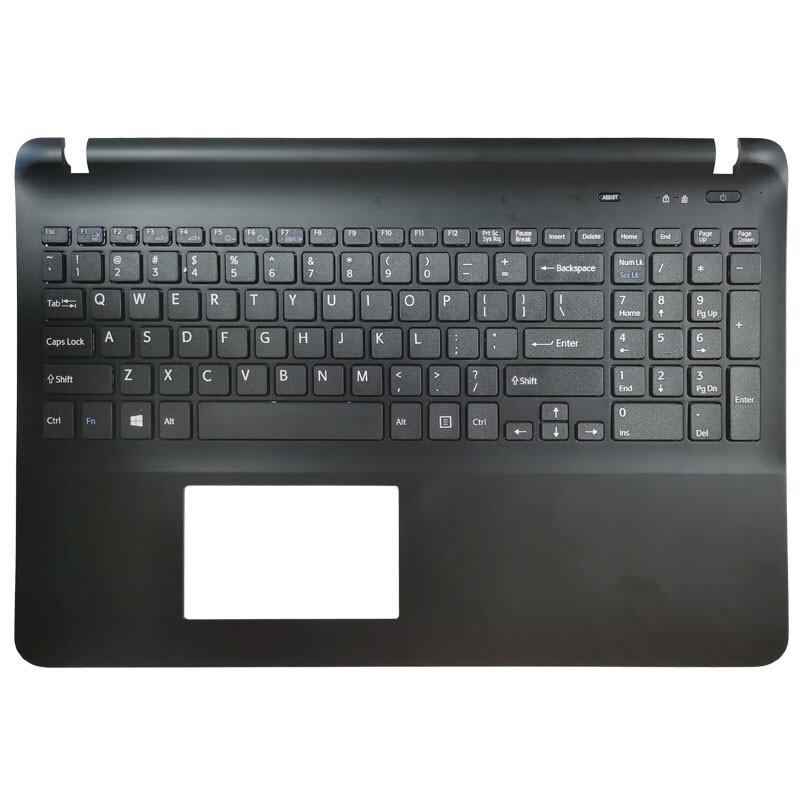 For sony Vaio SVF152A29M SVF15A1M2ES SVF152a29u US keyboard black Palmrest Cover