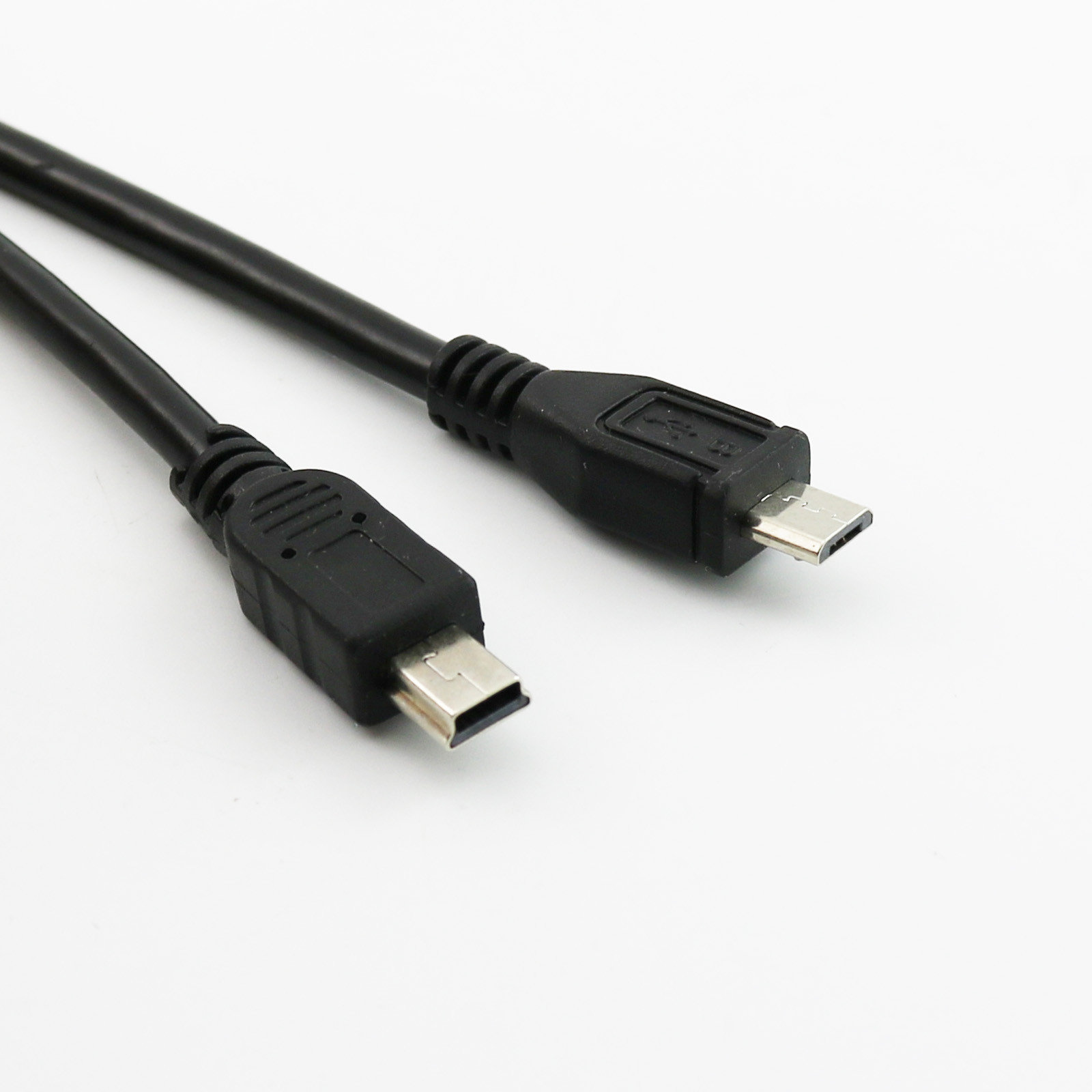 Data Sync Charge Adapter Cable Micro USB 2.0 B 5 Pin Male To Mini 5 Pin Male 1FT