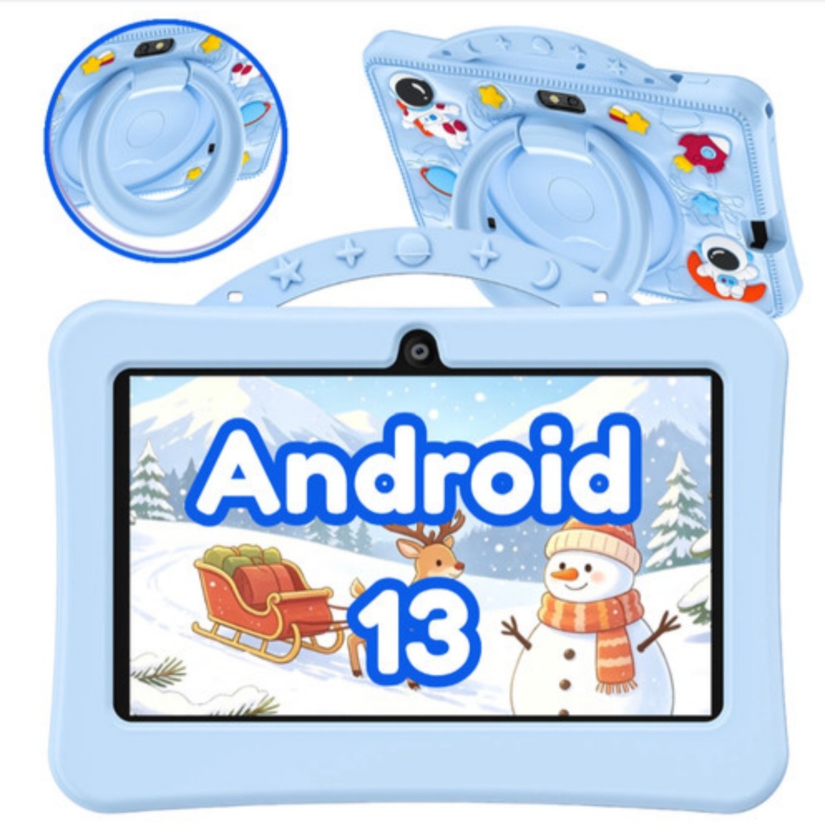 7"Cartoon Pattern Kids Tablet Android 13 Games 8GB+64GB With 5G WIFI Bluetooth