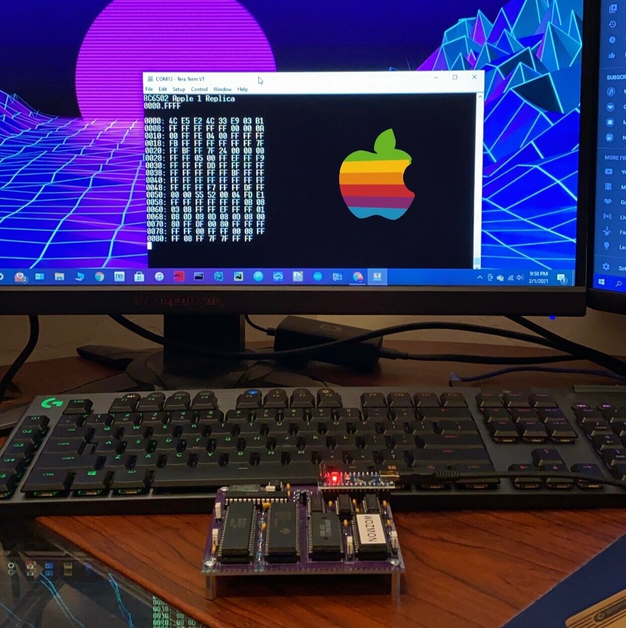 APPLE 1 8 BIT 6502 HOMEBREW COMPUTER BUILD KIT - ALL IC COMPONENTS INCLUDED