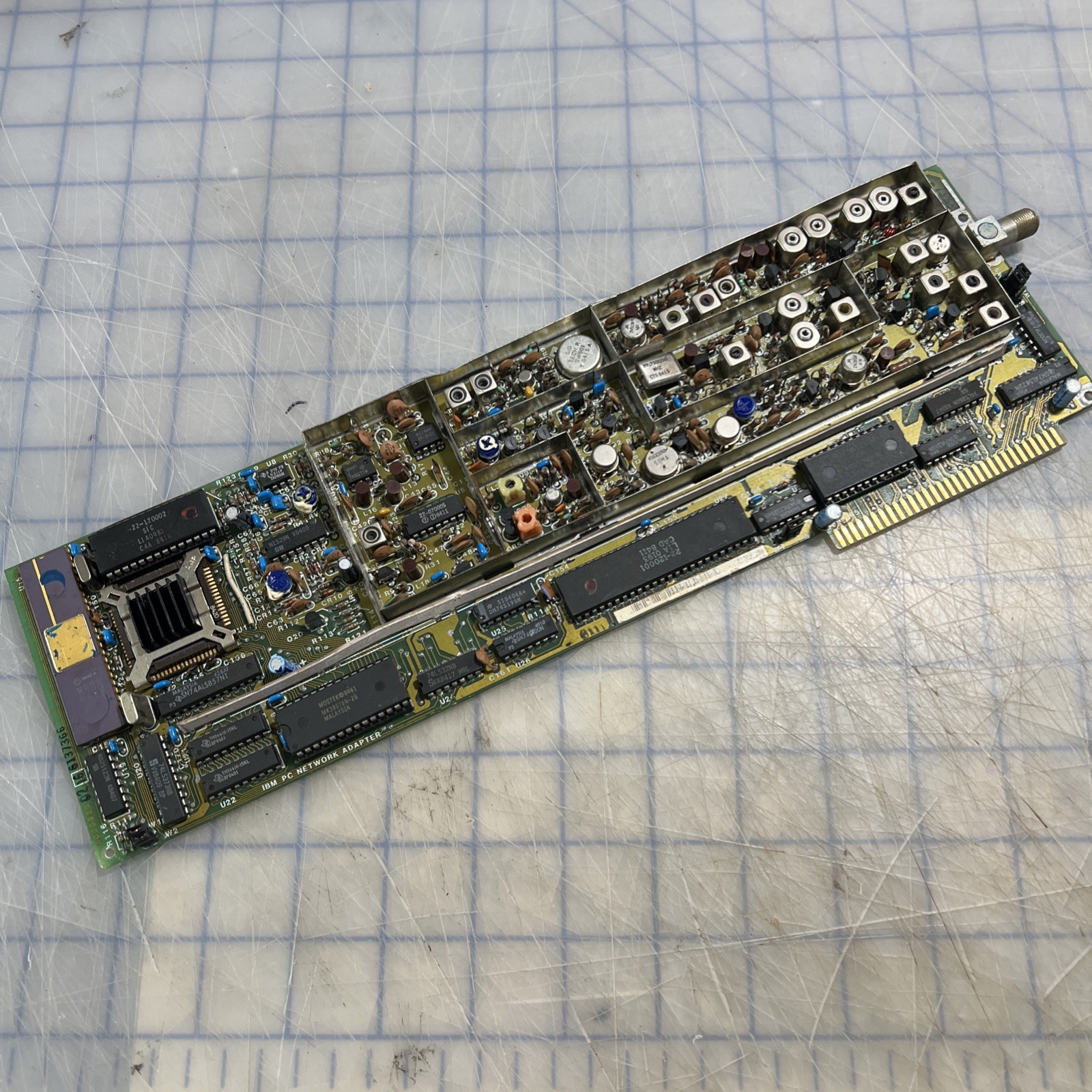 Vintage IBM PC Network Adapter 1980s For Parts / Repair