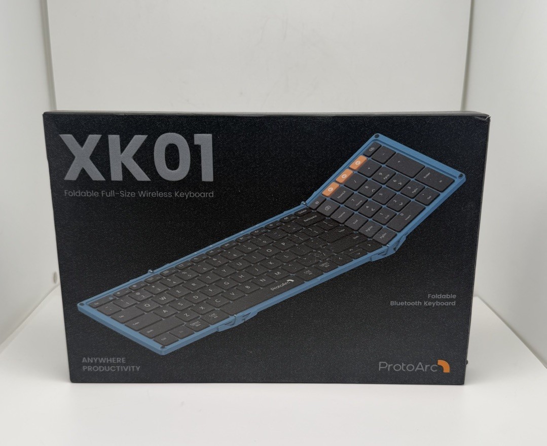ProtoArc XK01 Foldable Full Wireless Bluetooth Portable Travel Keyboard - BLUE
