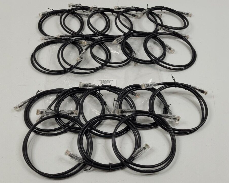 (QTY. 18) 1M 3FT CAT6 CAT 6 NETWORK CABLE RJ45 ETHERNET LAN PATCH WIRE