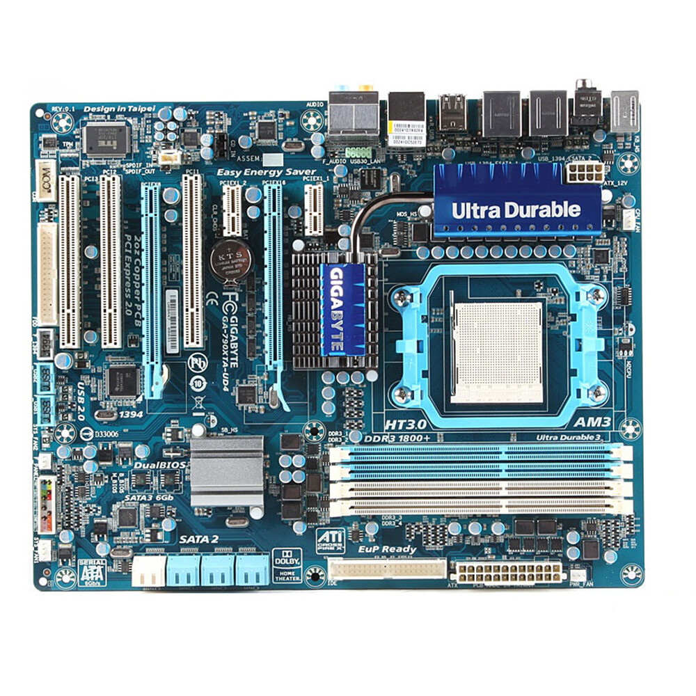For GIGABYTE GA-790XTA-UD4 AMD Socket AM3 SATA 6Gb/s USB 3.0 ATX Motherboard
