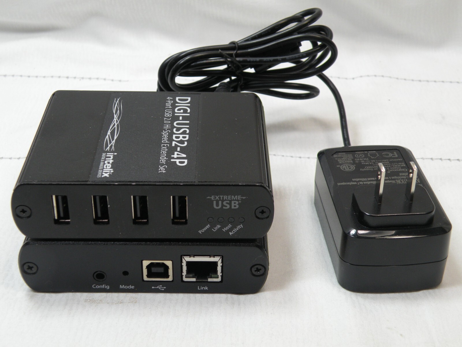 Intelix DIGI-USB2-4P, USB 2.0 High Speed Local Extender & Remote Extender
