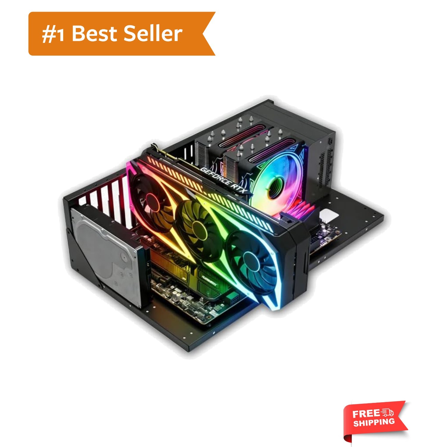 Open Chassis DIY Gaming PC  Bench, ATX/M-ATX/ITX, Wide Cooling